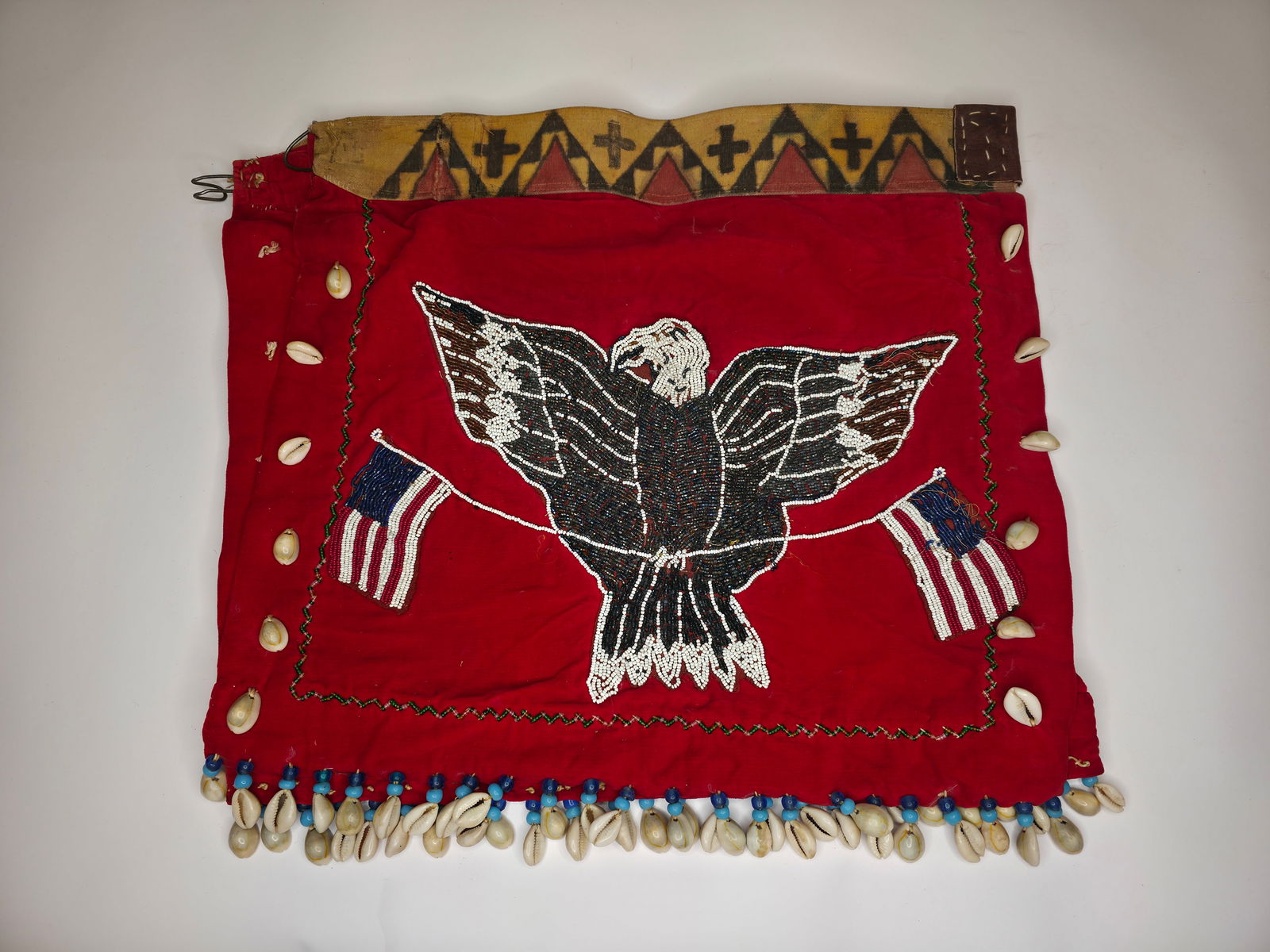 Dance Apron (Beaded Eagle/American Flags), post-1900 - 2