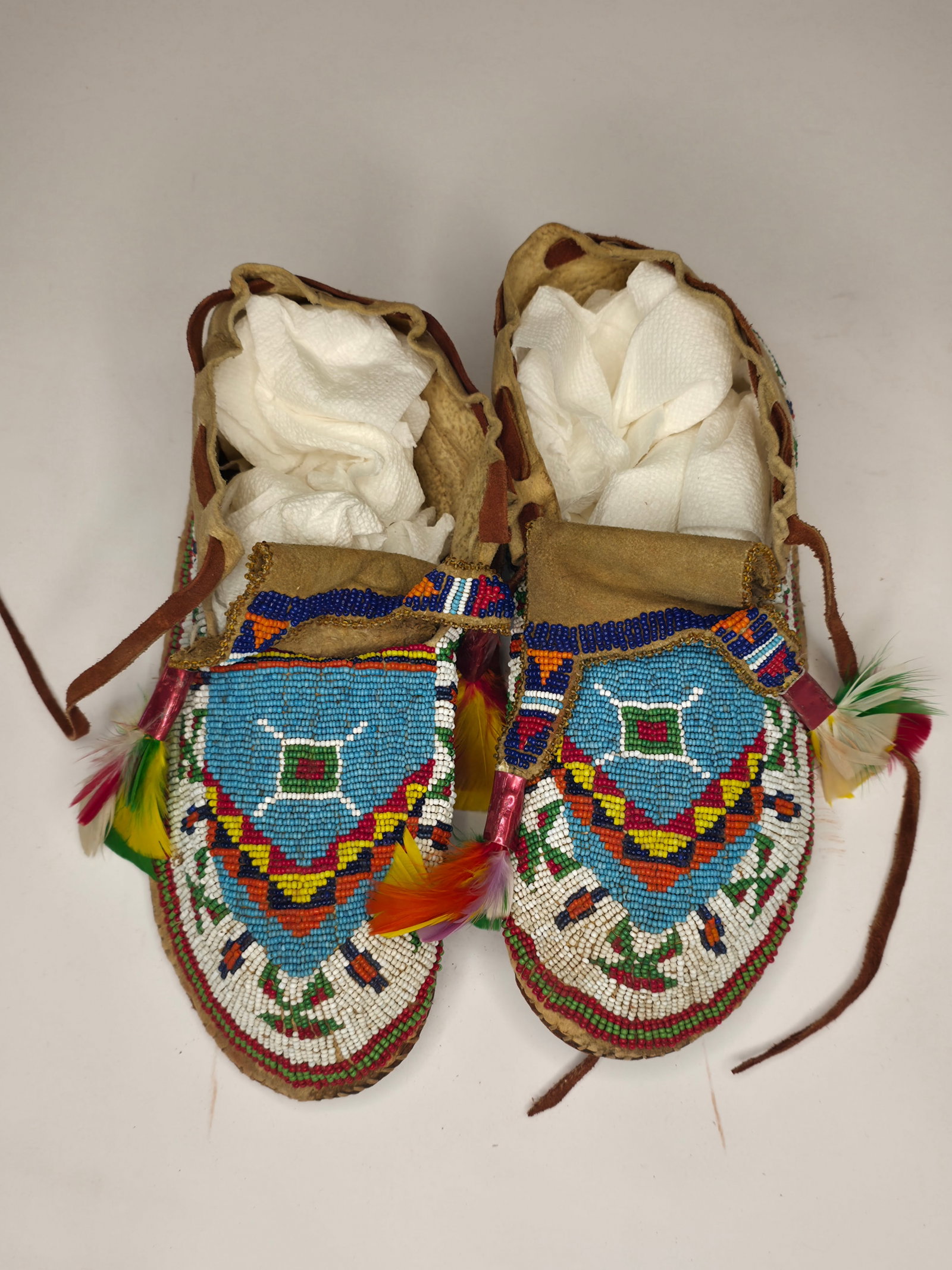 Sioux Beaded Moccasins, turn of the century (1 of 2)