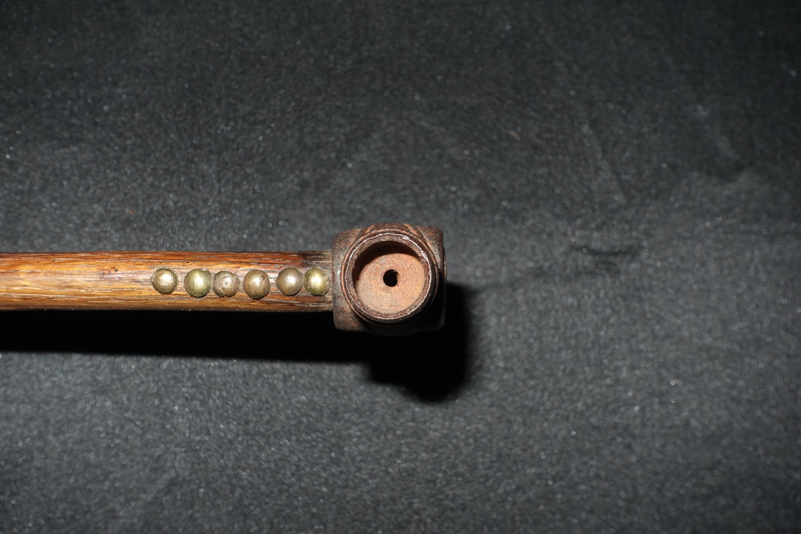 Crow Pipe Tomahawk w Beaded Drop - 4