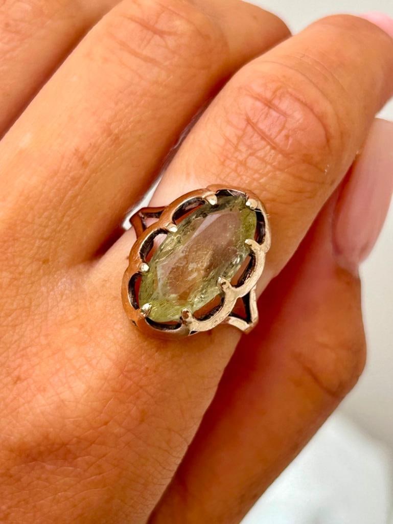 Vintage 9ct Gold Citrine Cocktail Ring (1 of 6)