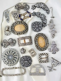 MIXED LOT Antique Paste Jewellery Etc (1 of 6)
