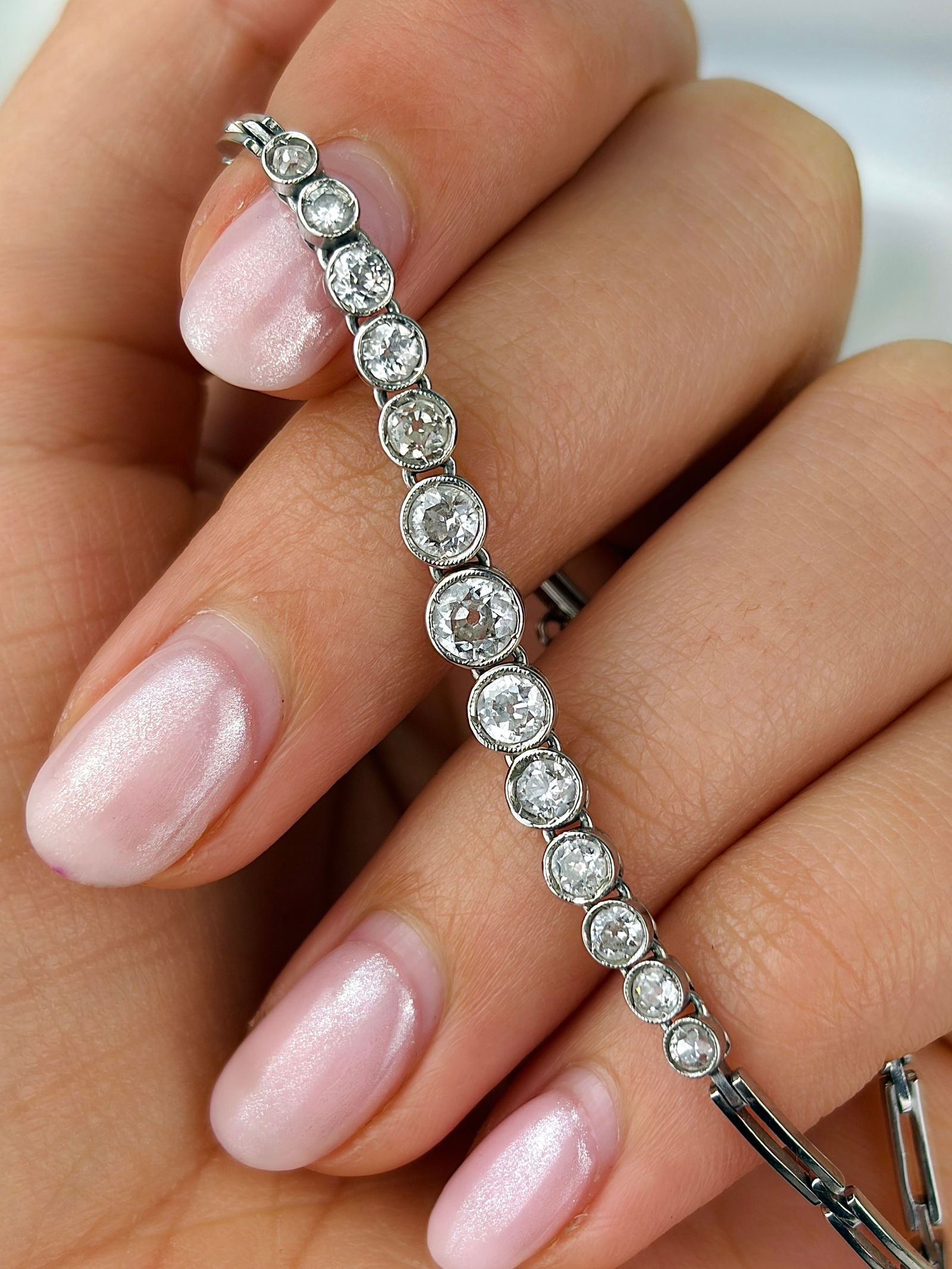 Antique Diamond Line Bracelet (1 of 10)