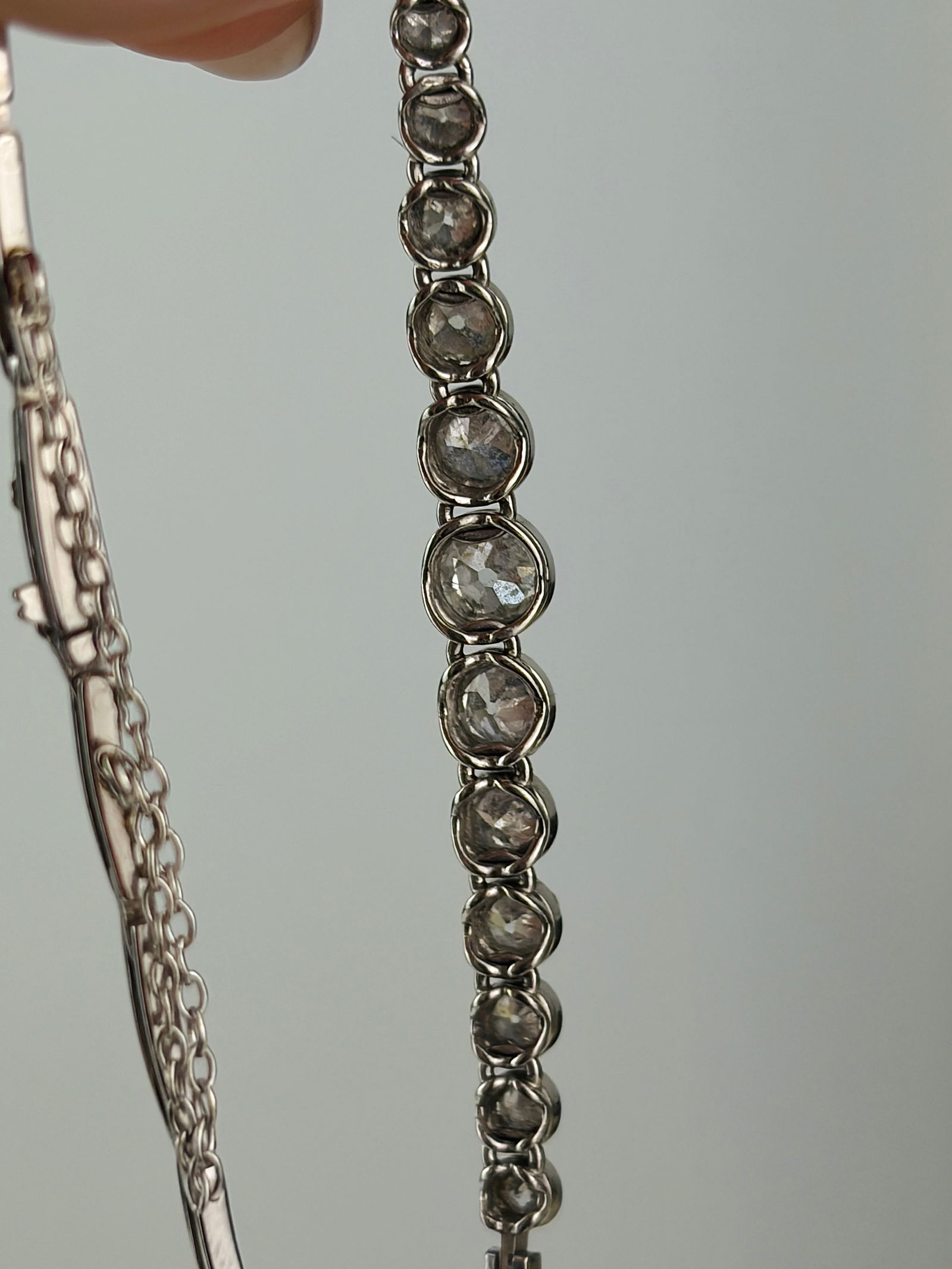 Antique Diamond Line Bracelet - 6
