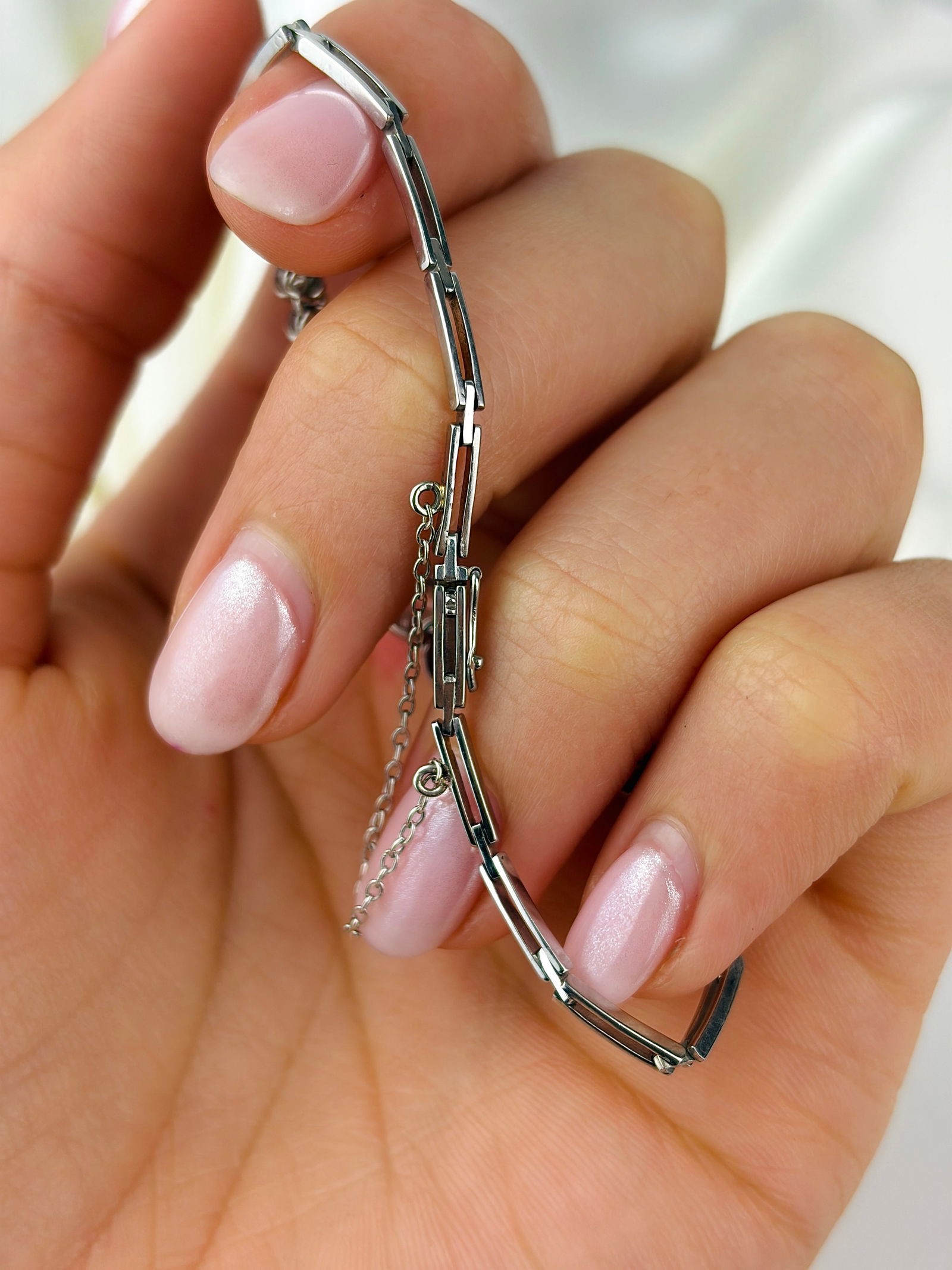 Antique Diamond Line Bracelet - 7