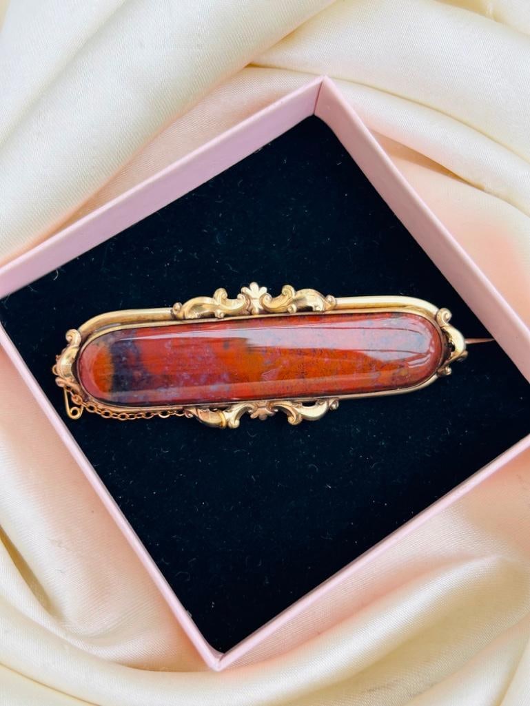 Large Agate Brooch - 3