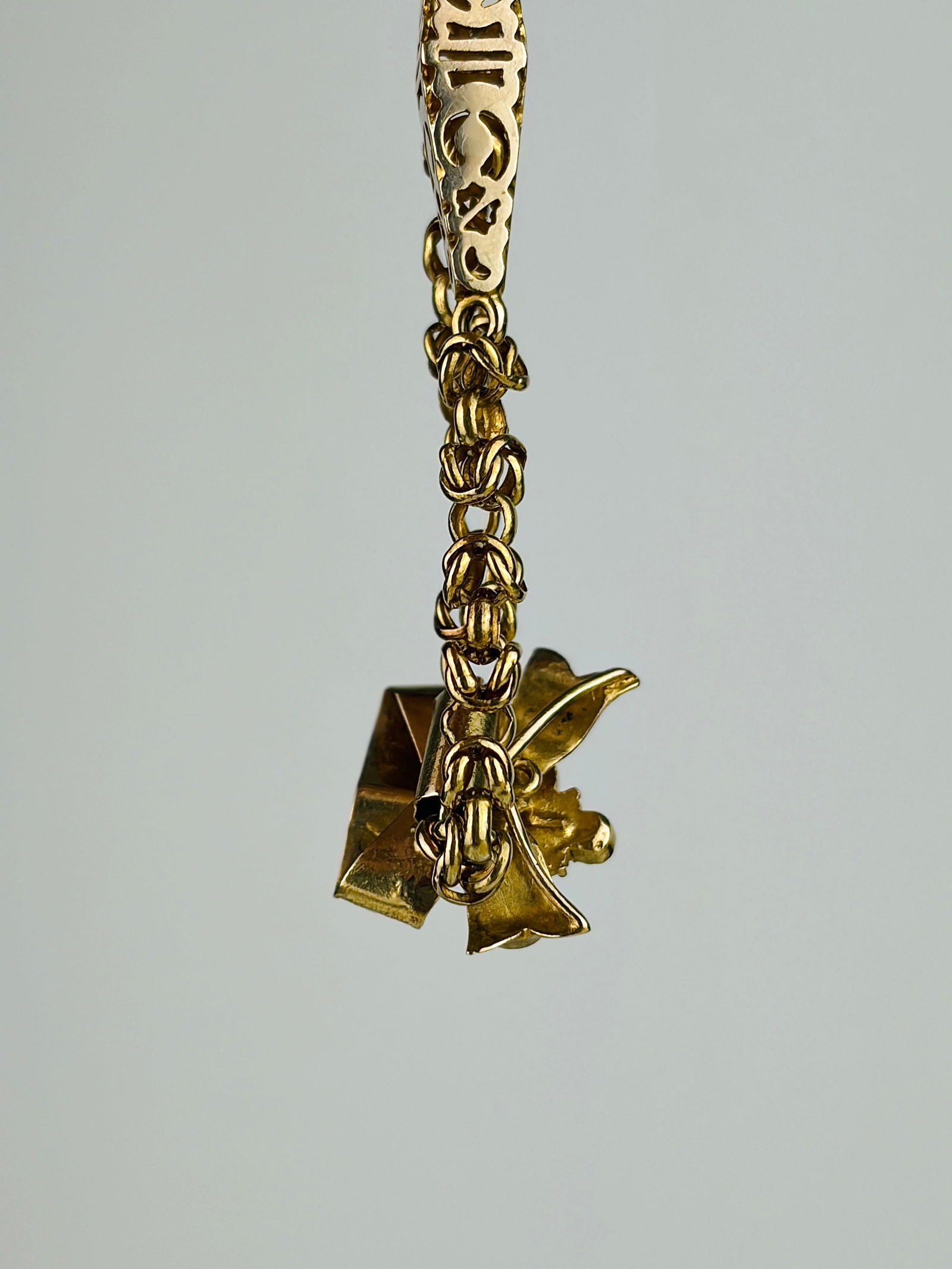 Victorian Opal and Ruby 9ct Gold Bracelet - 2