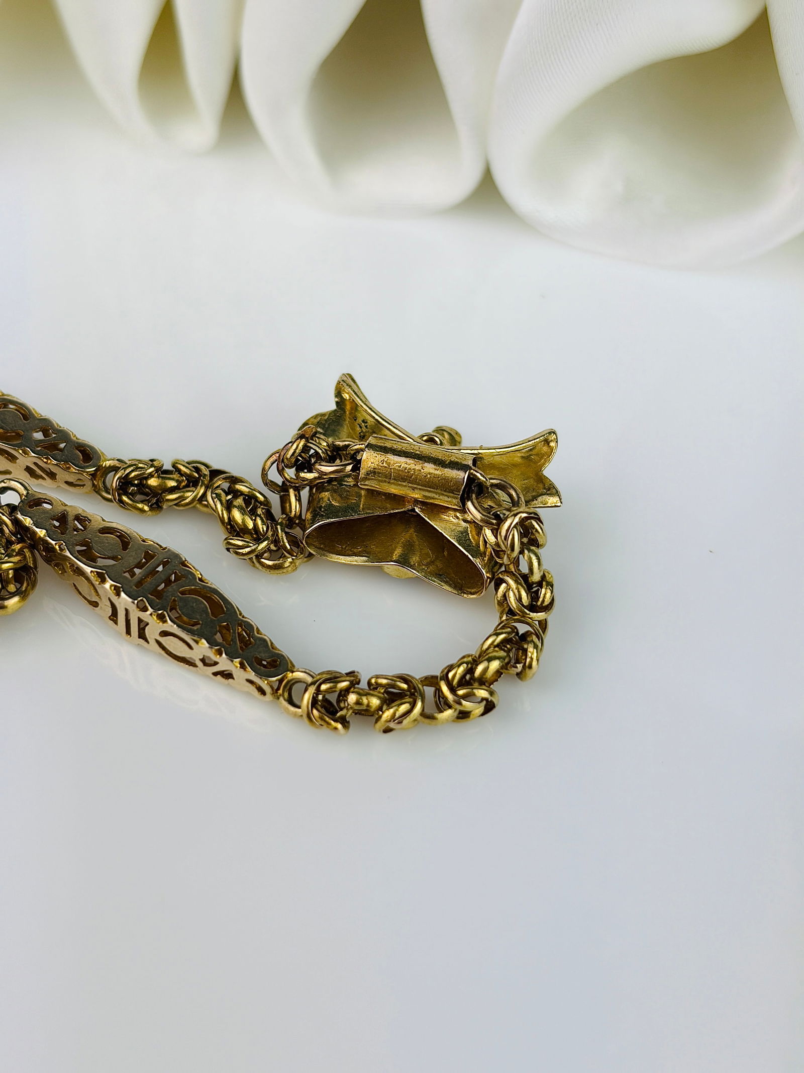 Victorian Opal and Ruby 9ct Gold Bracelet - 6