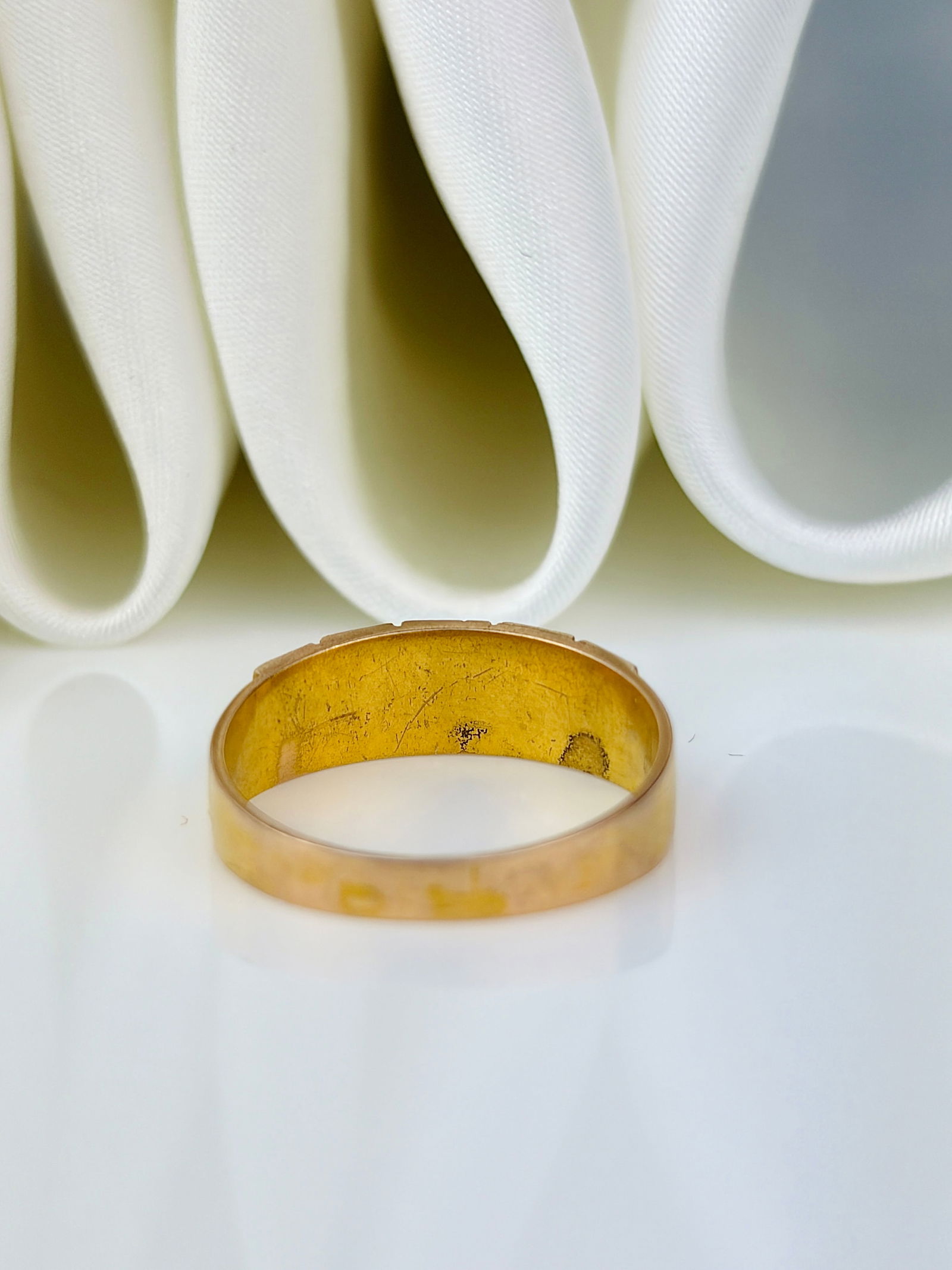 antique c.1881 15ct yellow gold pearl and turquoise two row ring - 3