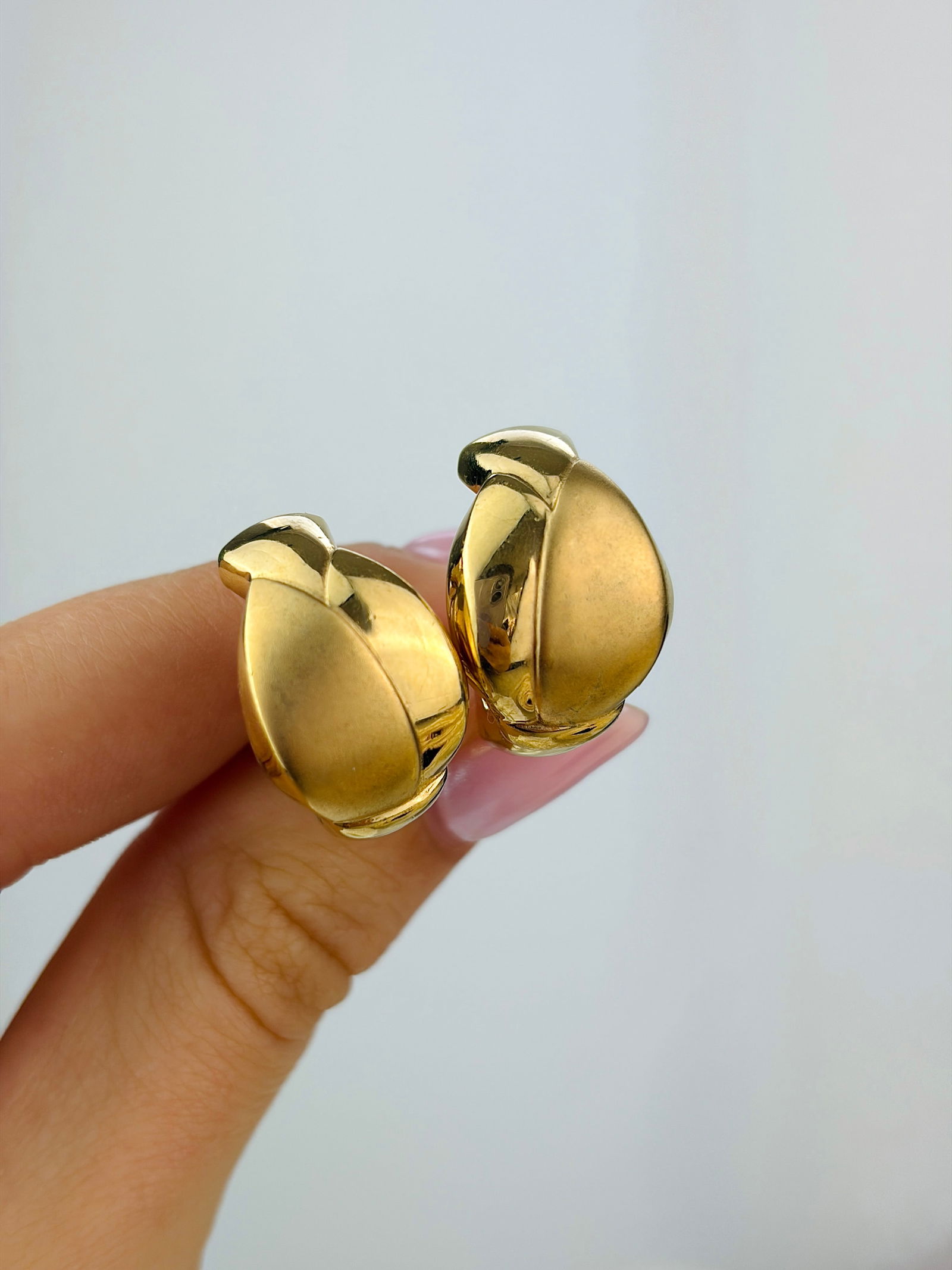 Vintage Auro 24 Carat Yellow Gold Plated Earrings - 5