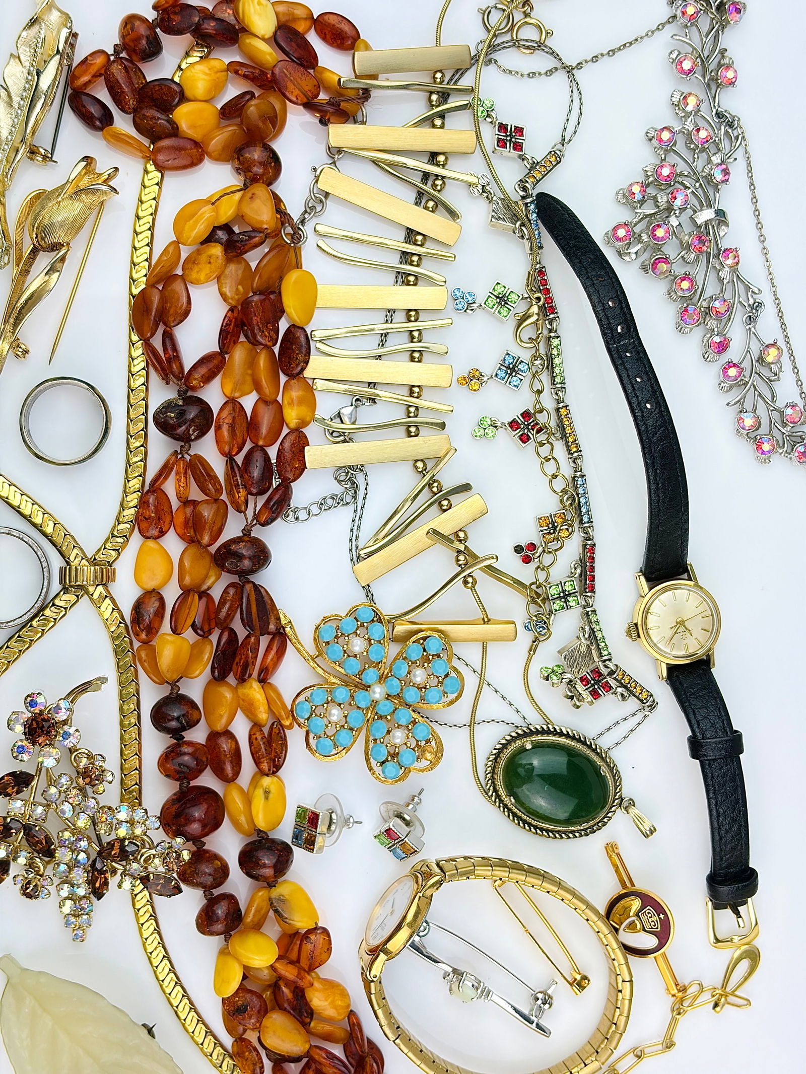 large mixed lot of jewellery inc "Napier" necklace and earrings (1 of 5)