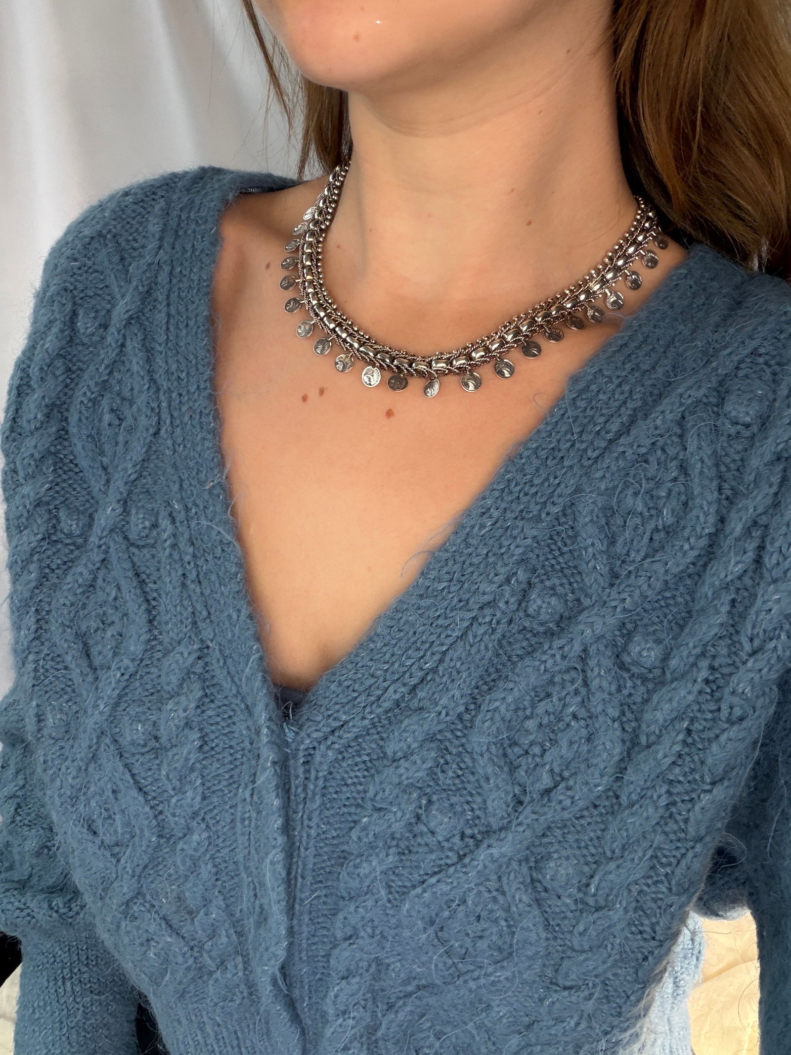 Antique Chunky Detailed Collar Necklace - 7