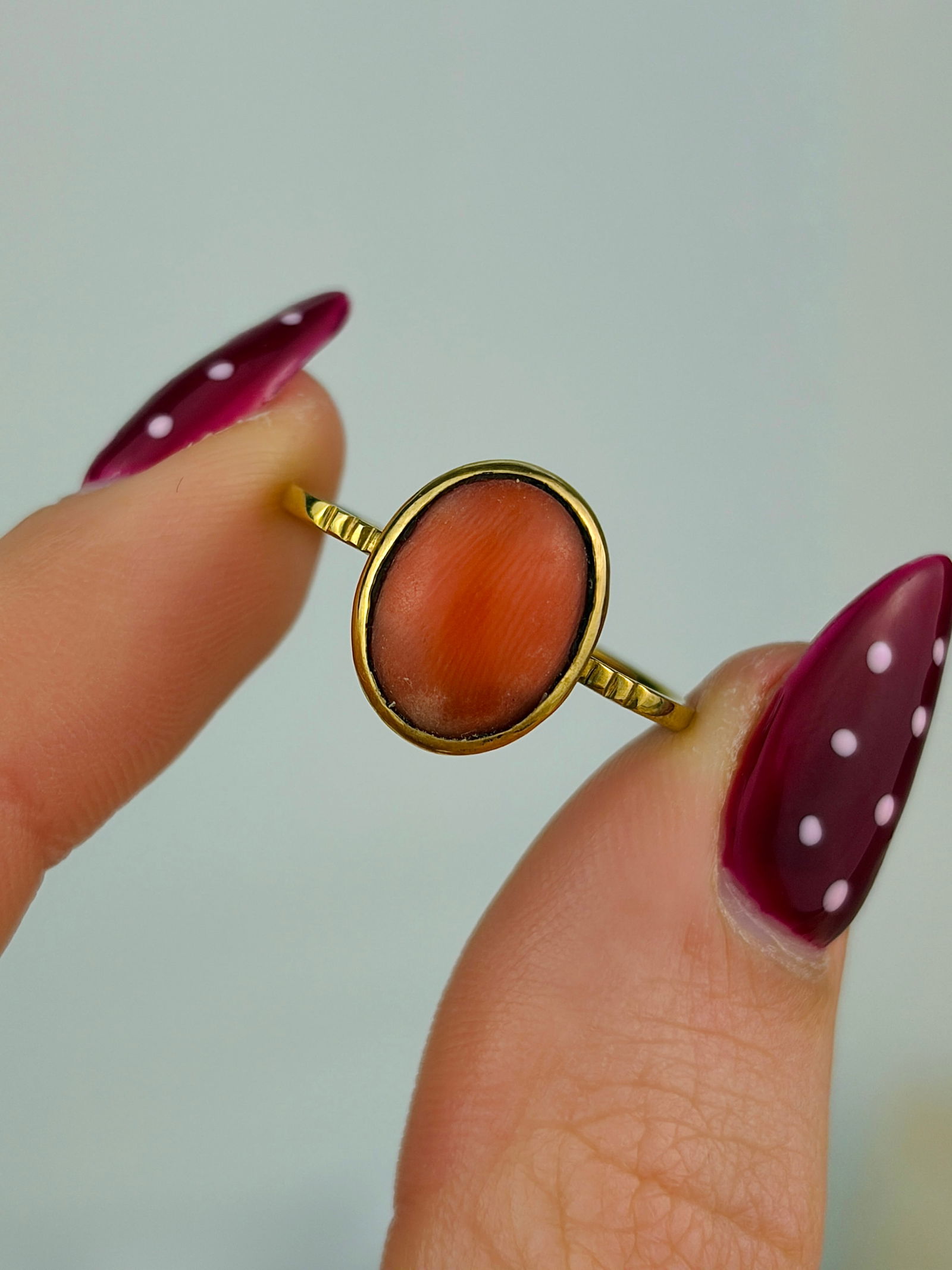 antique yellow gold ring - 5