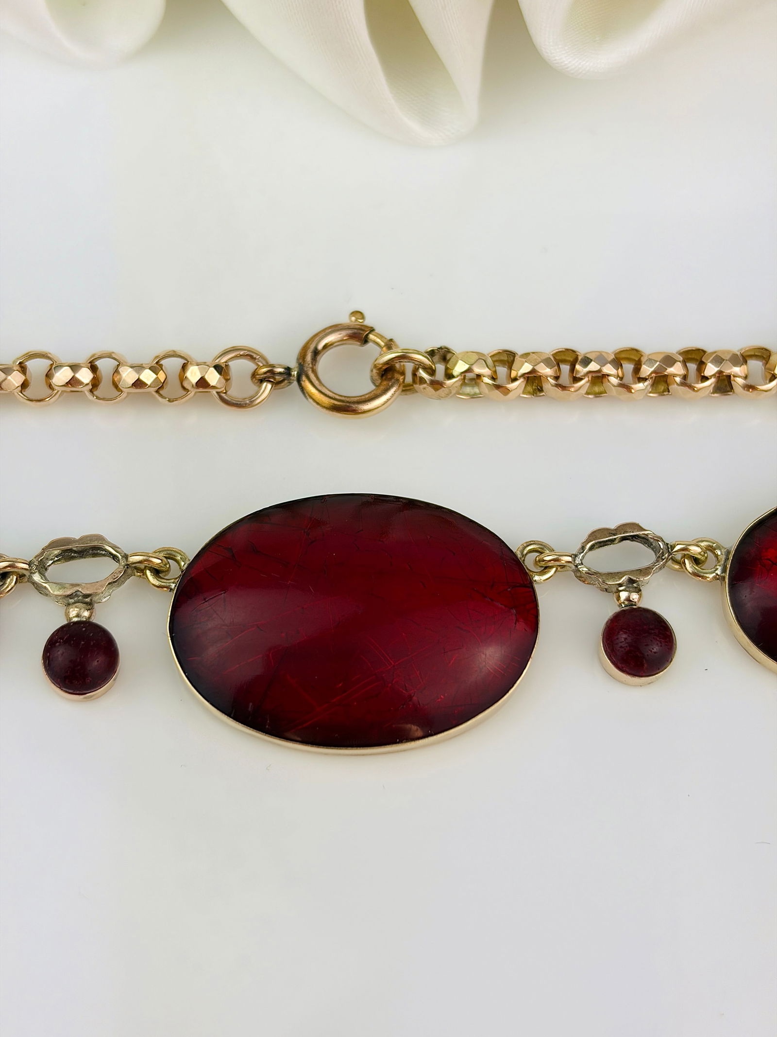 Antique c1850's 9ct Gold Necklace - 5