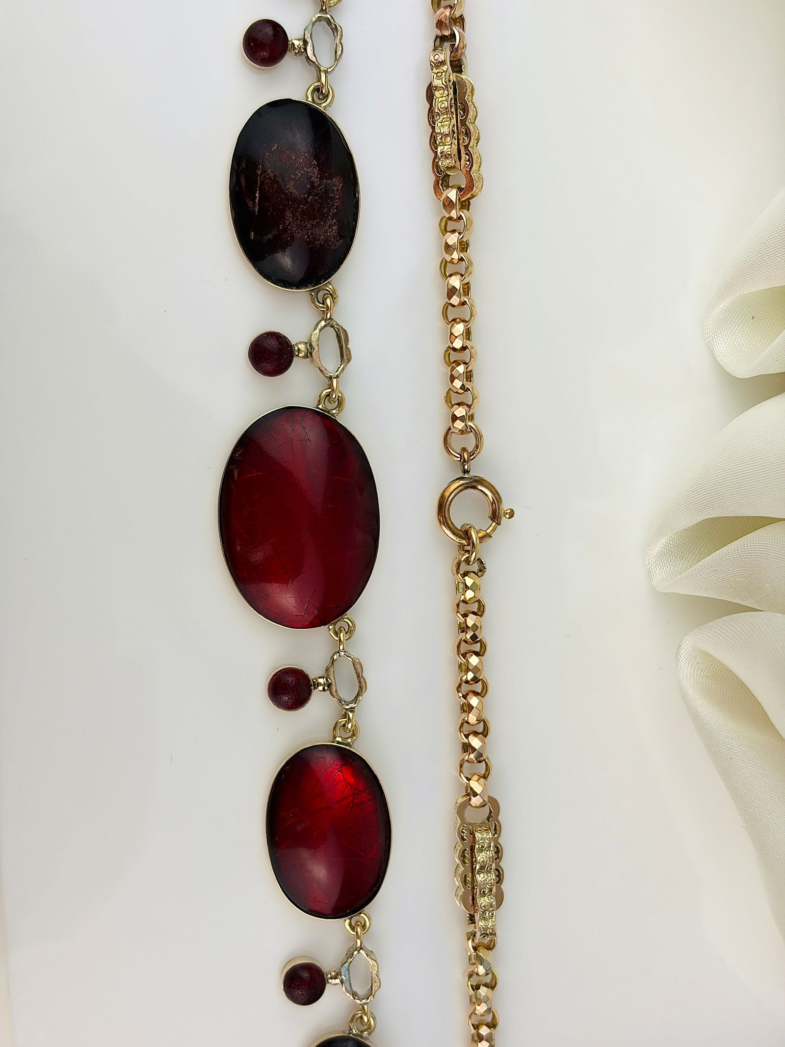 Antique c1850's 9ct Gold Necklace - 6