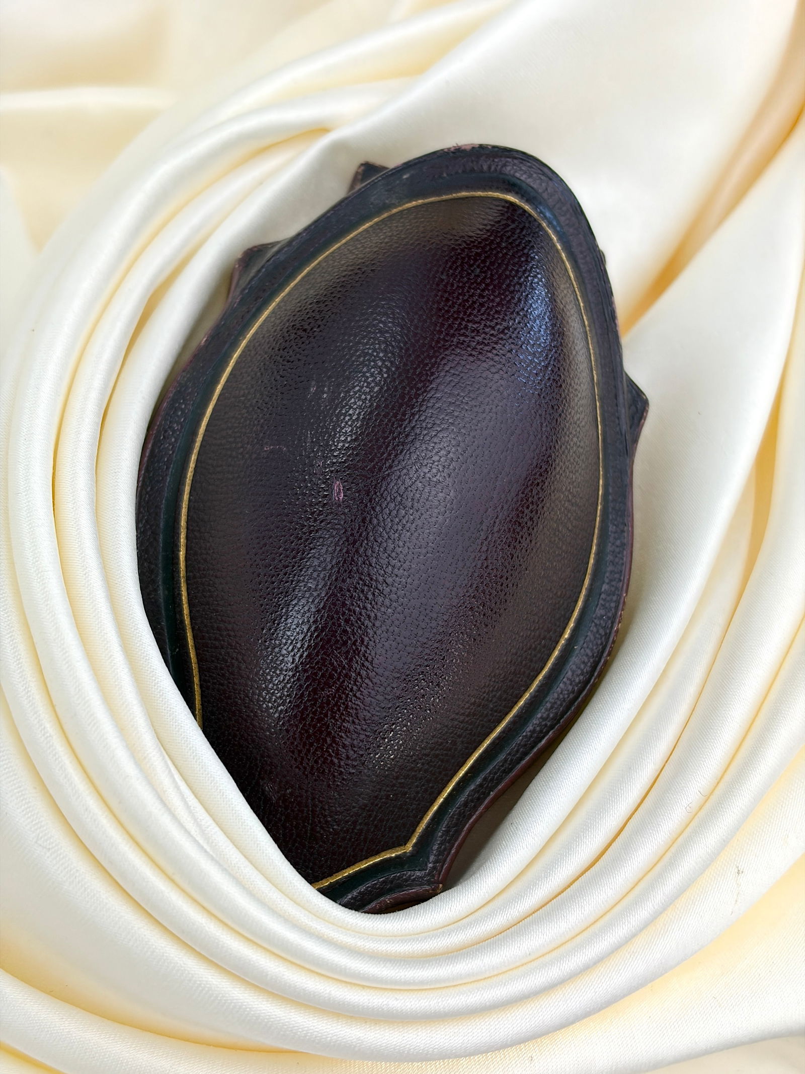 Outstanding Antique Huge 18ct Yellow Gold Blue Enamel Tassel Locket Back Pendant in Fitted Box - 6