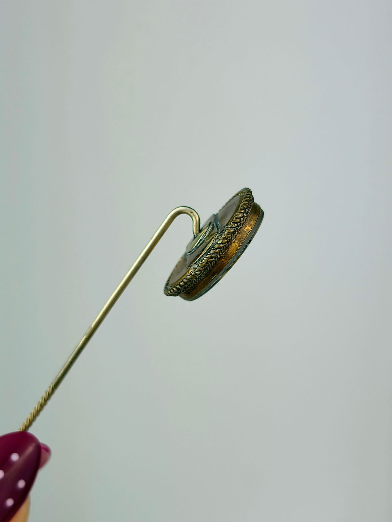 antique fox stick pin - 2