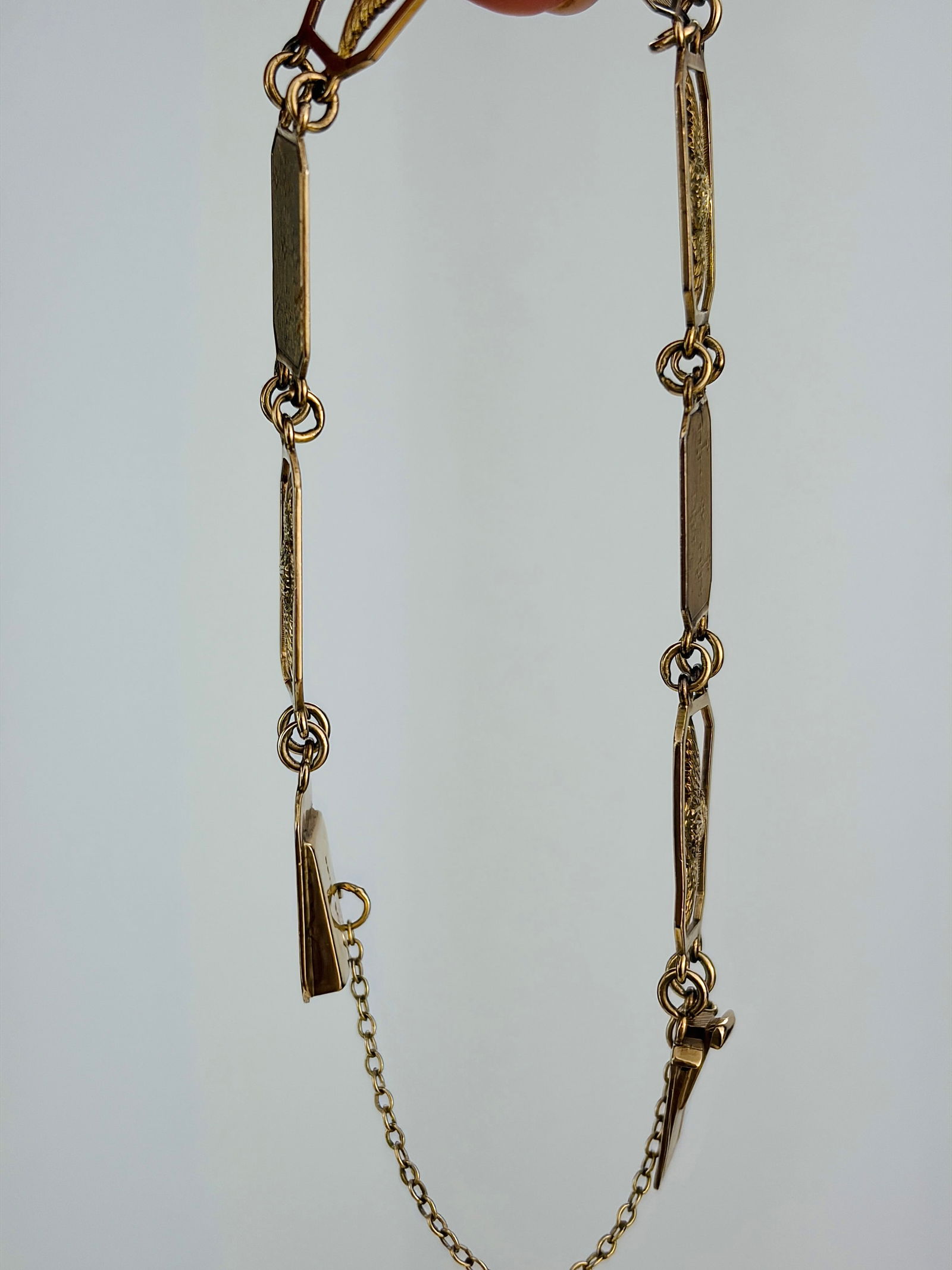 Vintage 9 Carat Yellow Gold 'RAF' Bracelet - 2