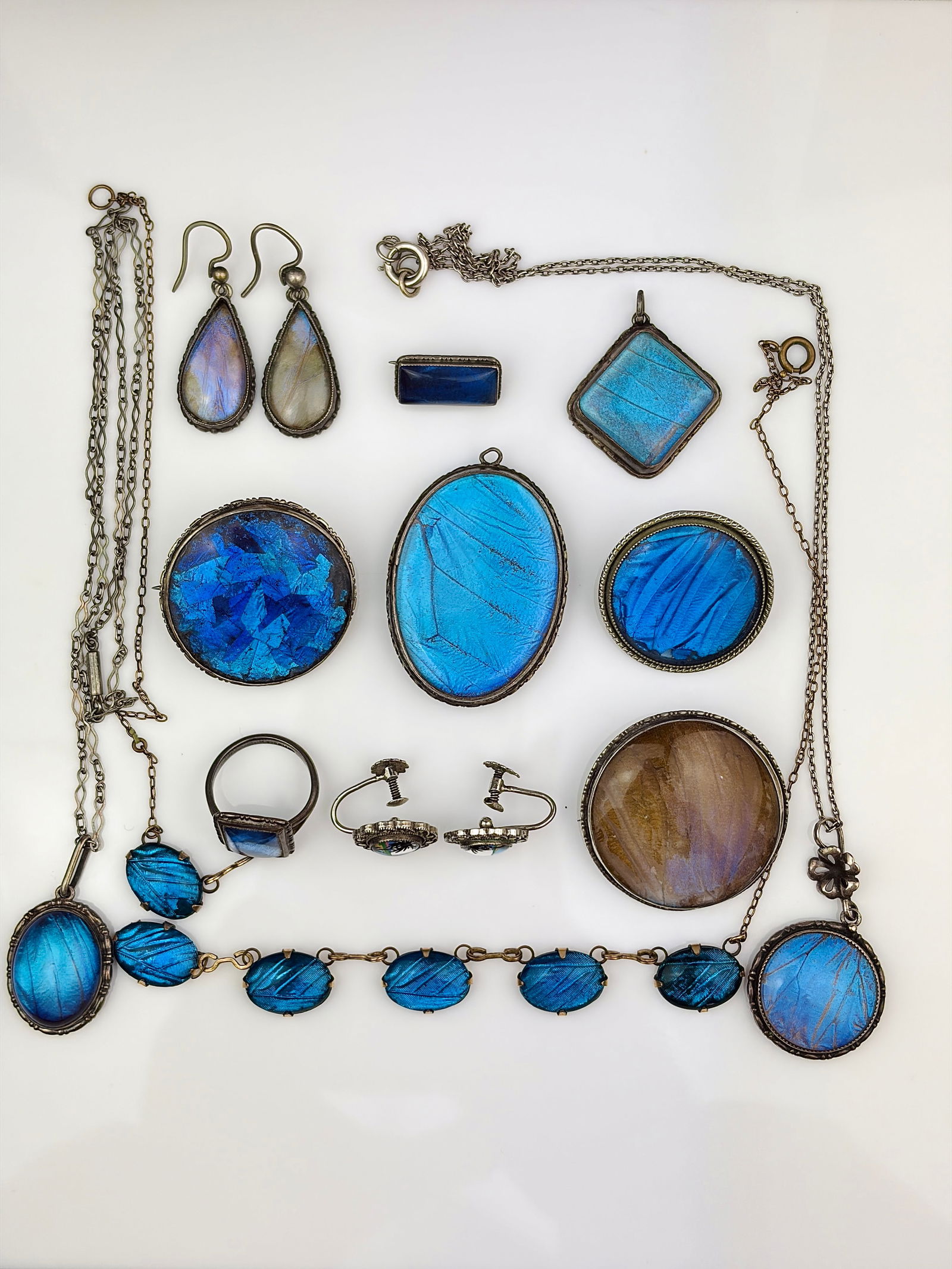 Large Mixed Lot of Silver and Rolled Gold Butterfly Winged Jewellery - 2