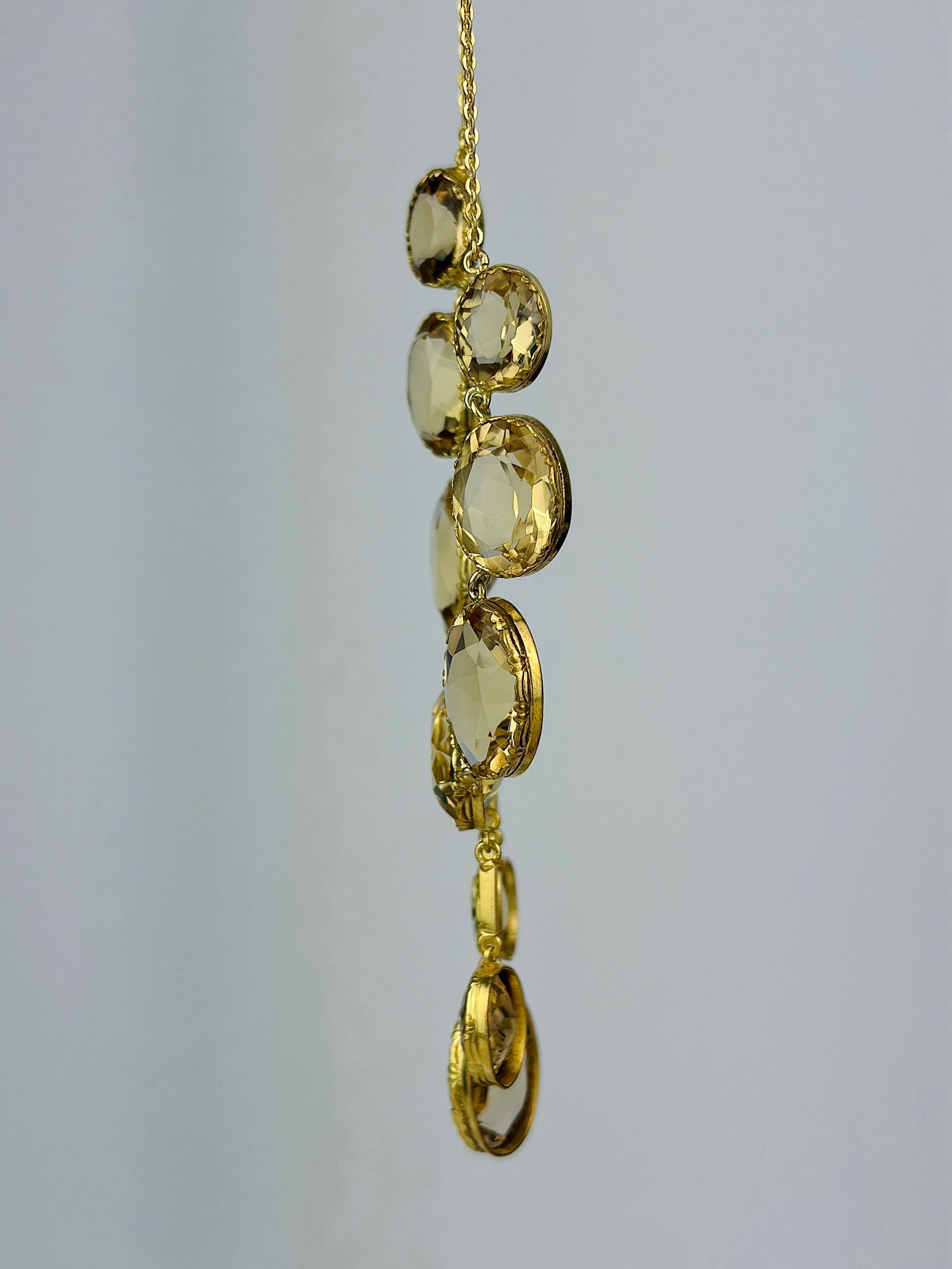 Chunky Antique Citrine Necklace - 2