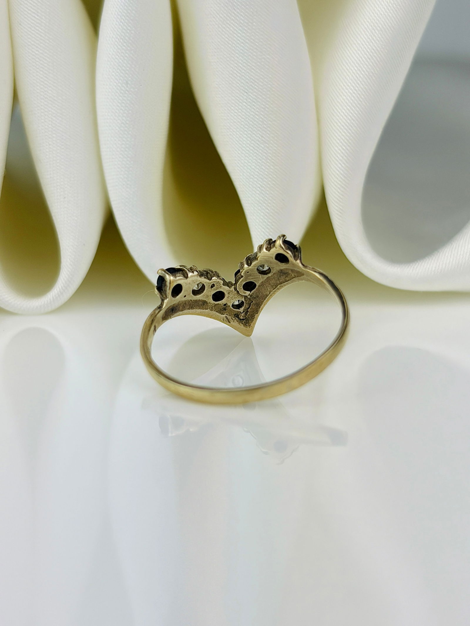 sweet wishbone half hoop ring - 3