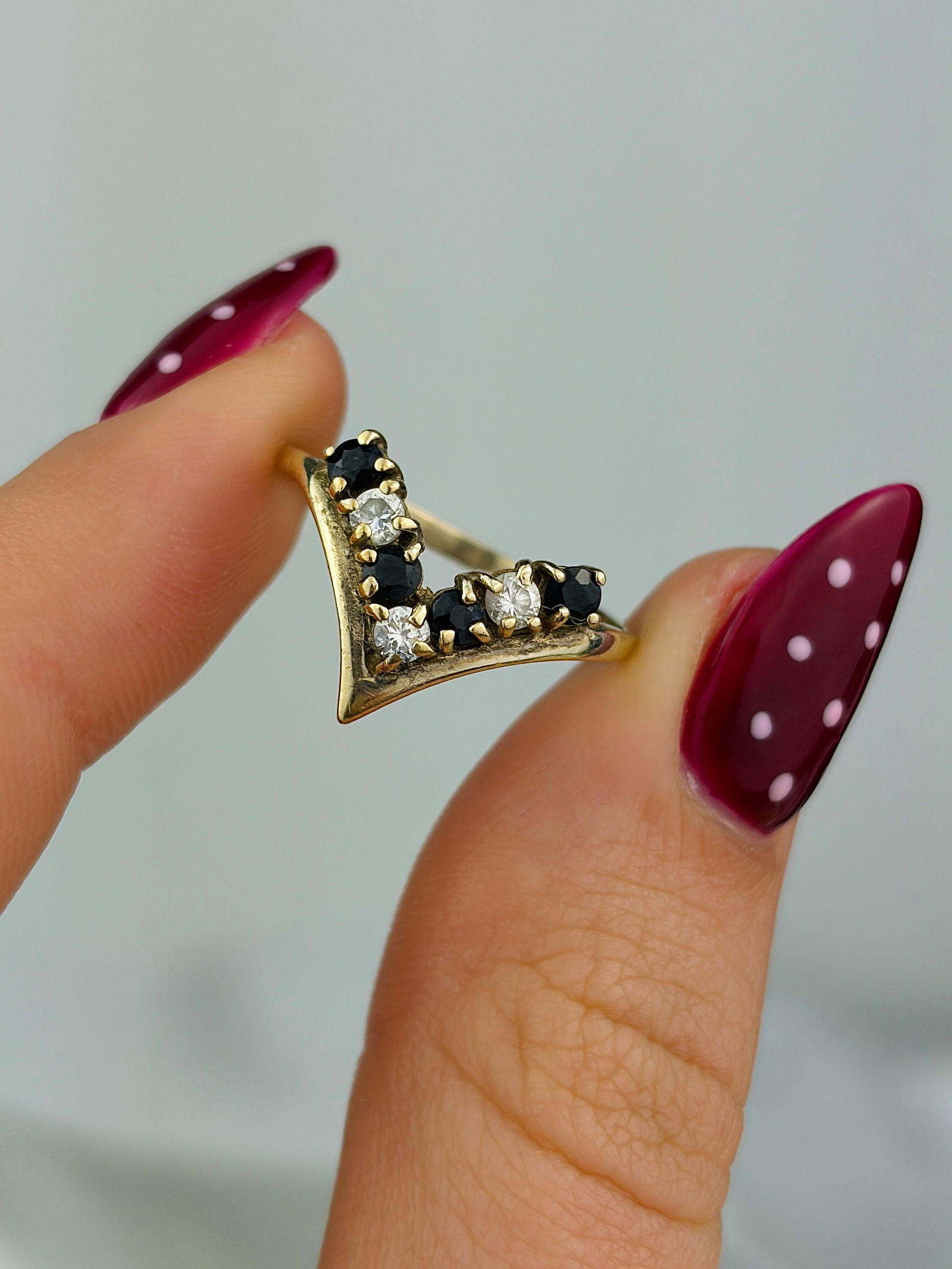 sweet wishbone half hoop ring - 5