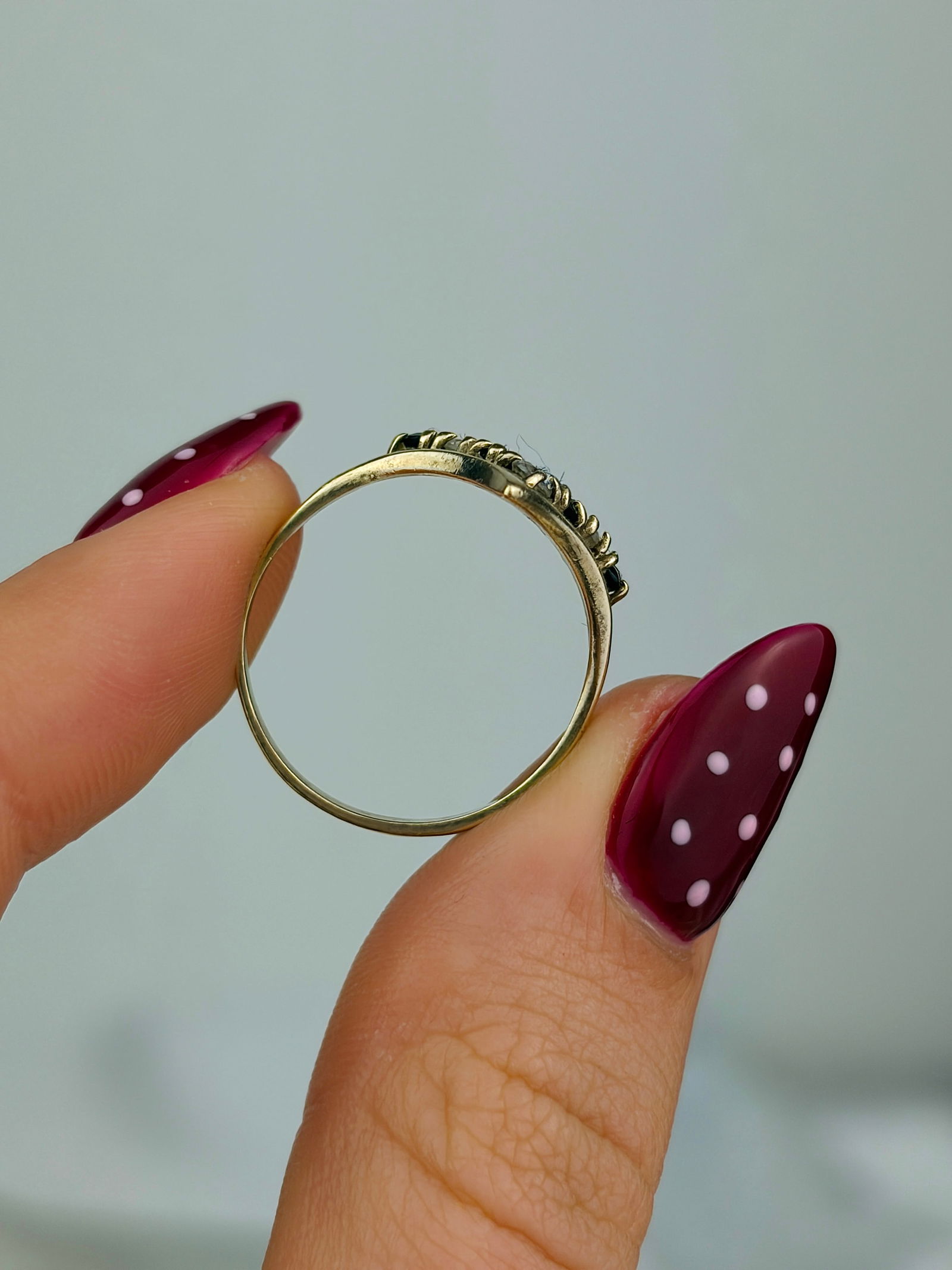 sweet wishbone half hoop ring - 6