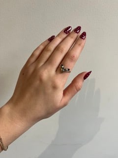 sweet wishbone half hoop ring - 8