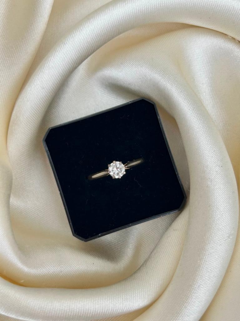 Antique .50pts Diamond Solitaire Engagement Style Ring in 18ct Gold - 3