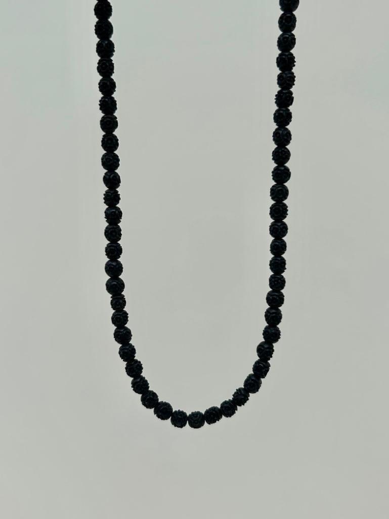 Antique Carved Roses Necklace - 3