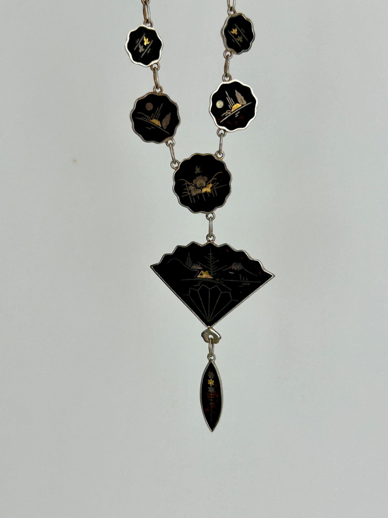 Vintage Japanese Shukeda Necklace with Fancy Clasp - 2