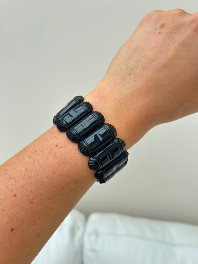 Victorian Jet Bracelet - 3