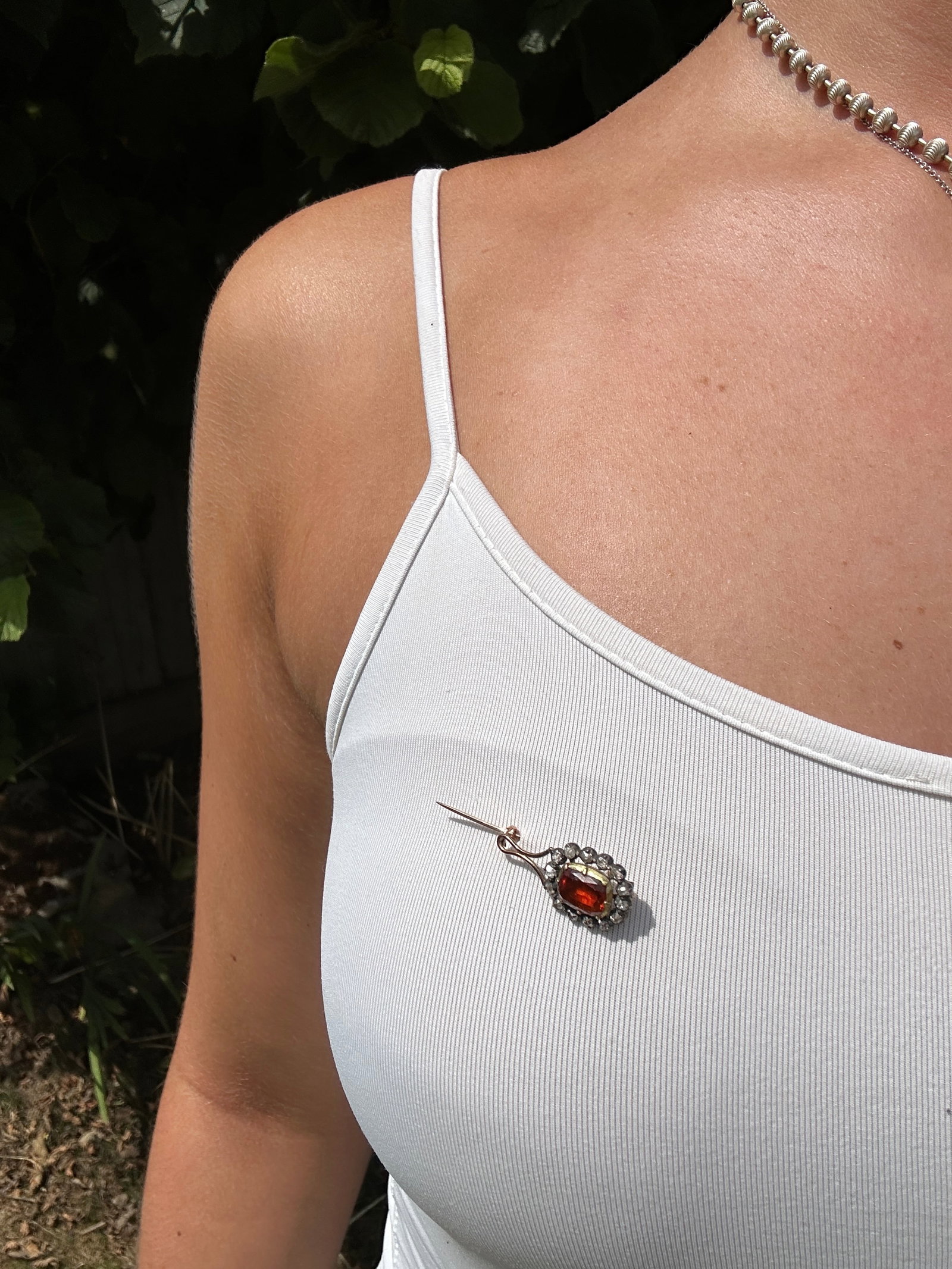 Antique outstanding halleys comet diamond and gold brooch - 6