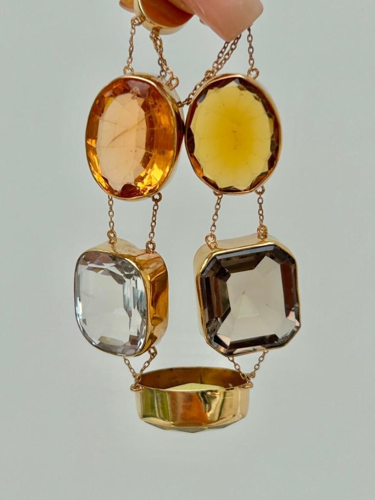 Antique Huge Gemset Bracelet - 2