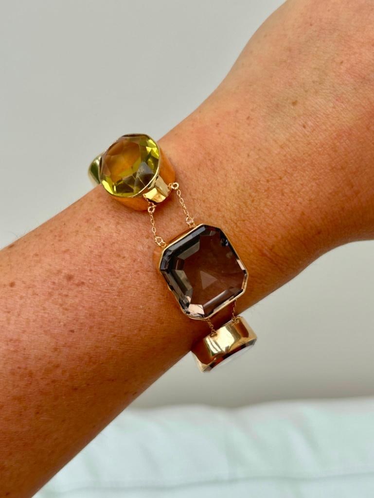 Antique Huge Gemset Bracelet - 3