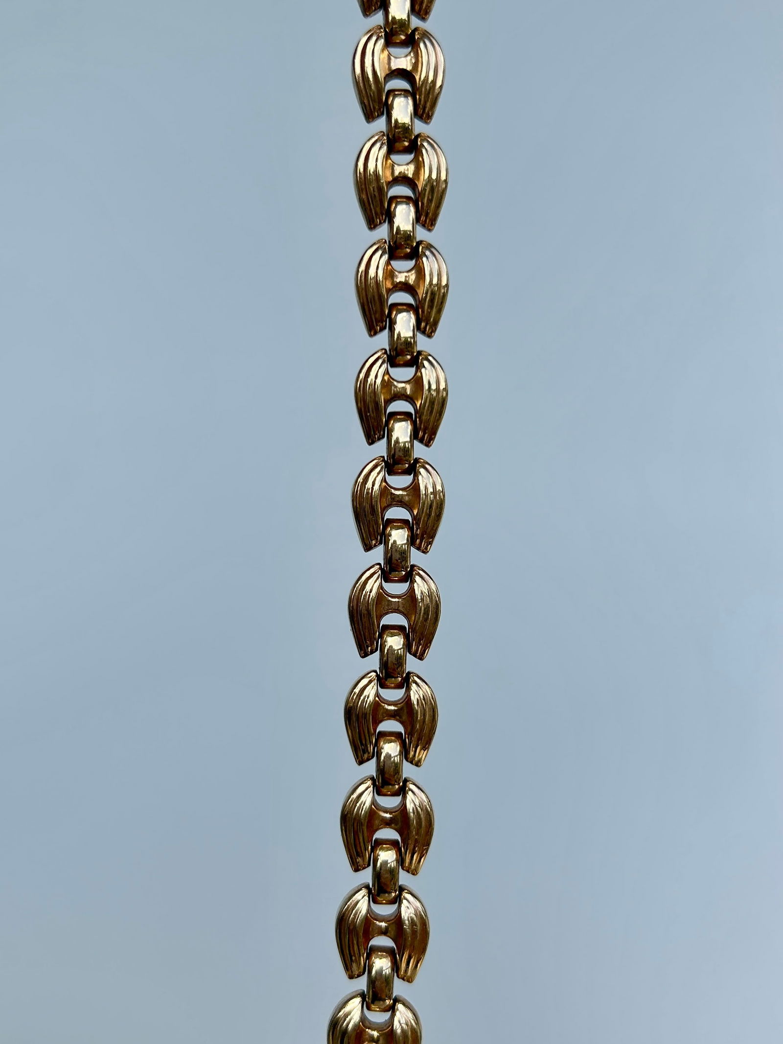 Vintage 9ct Yellow Gold Unusual Design Boxed Bracelet - 2