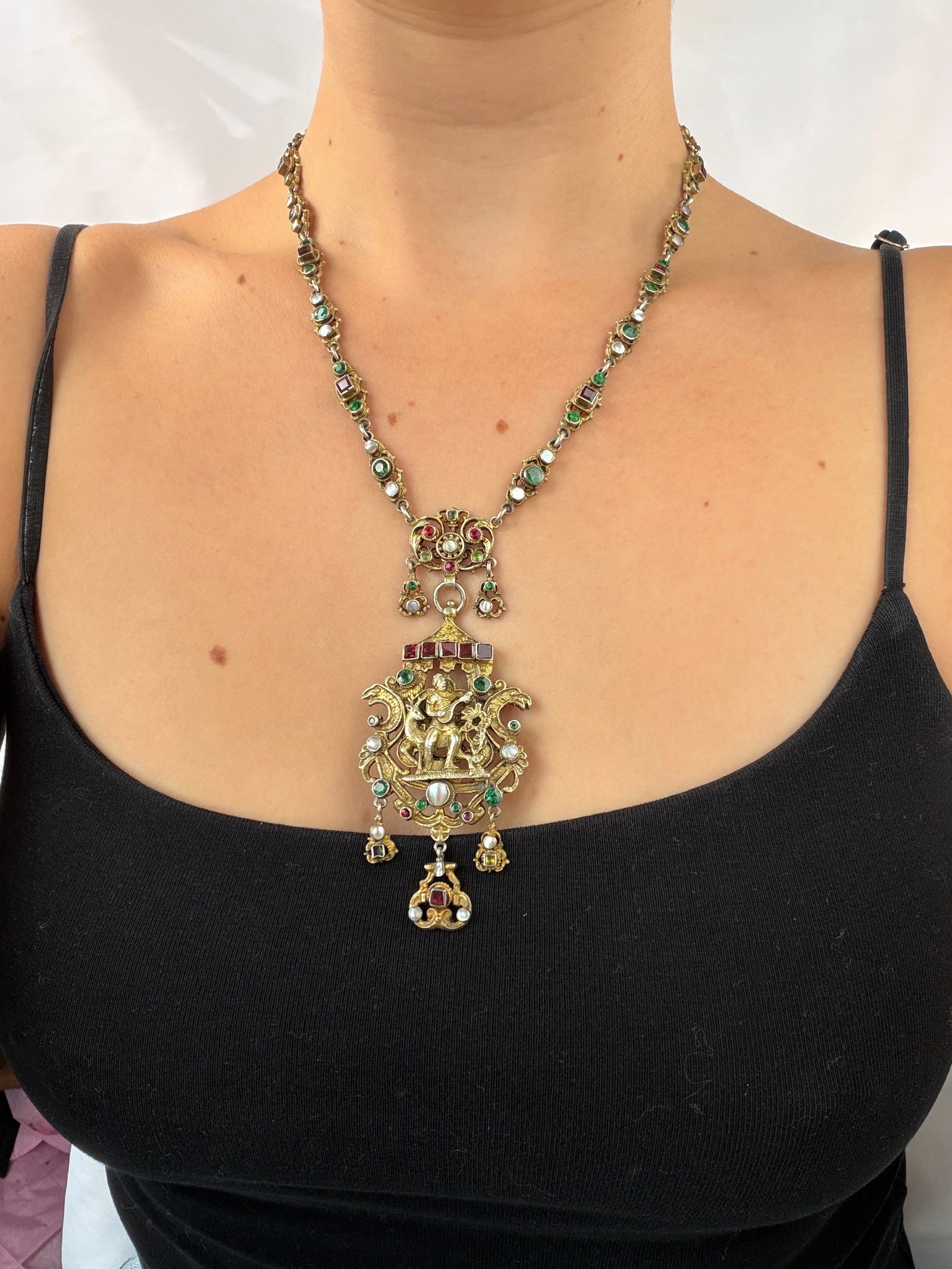Rare Antique Austro Hungarian Statement Necklace - 11