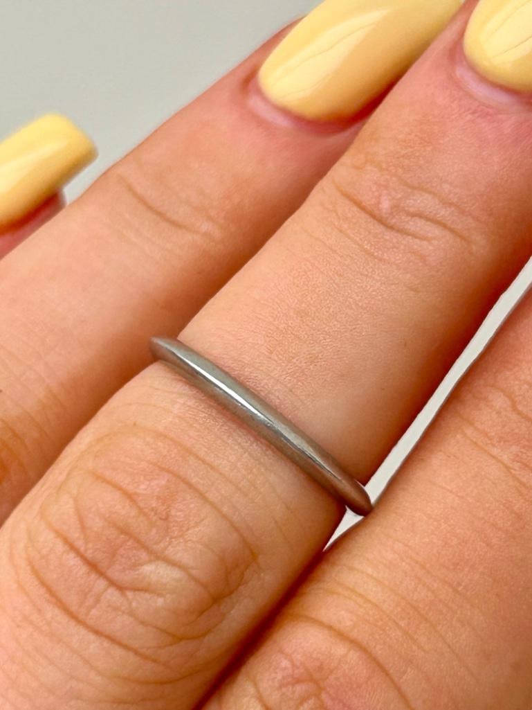 Amazing Tiffany Platinum 2mm Forever Band Ring Engraved - 2