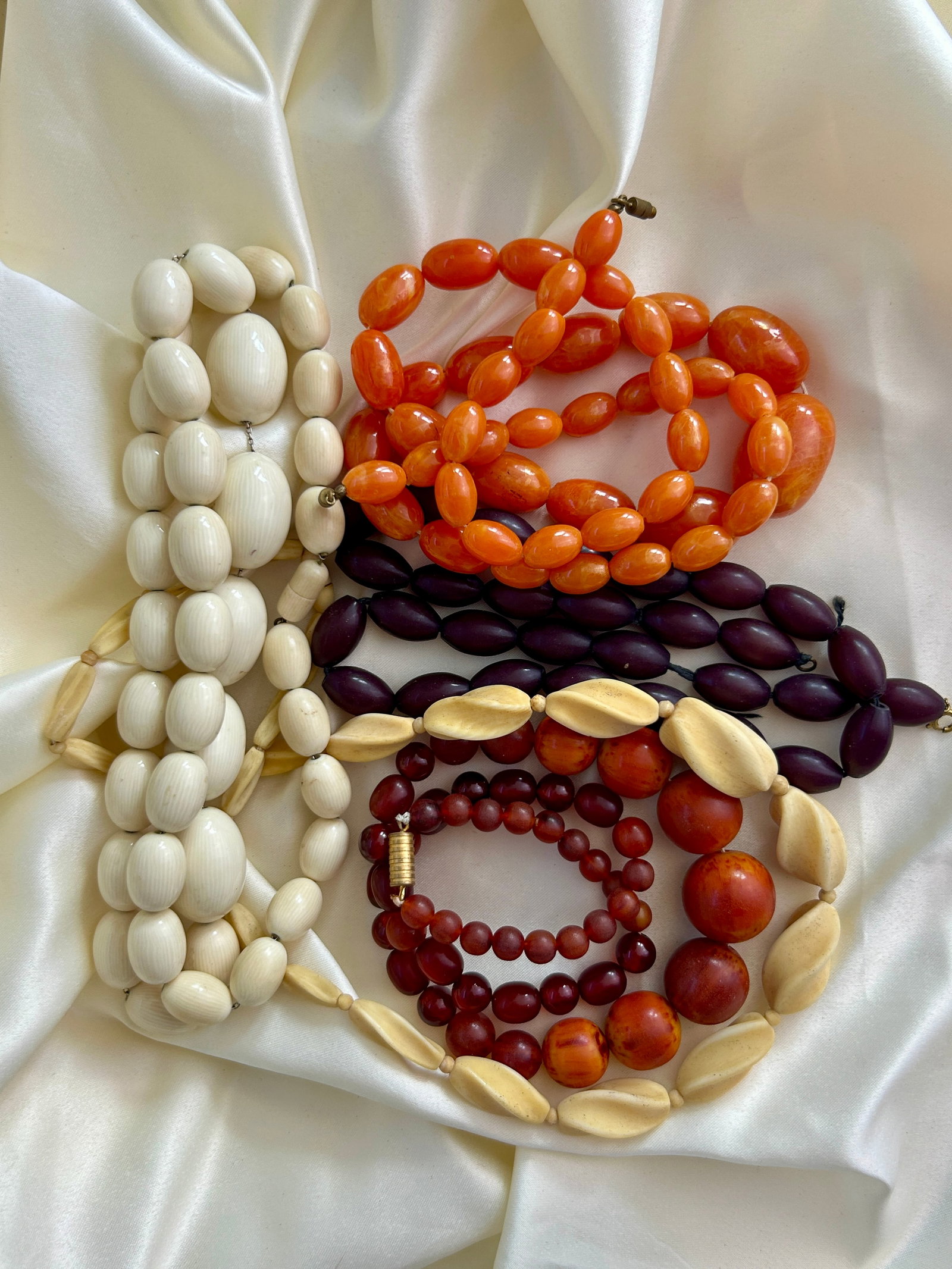 MIXED LOT Heavy Bead Necklaces - 5