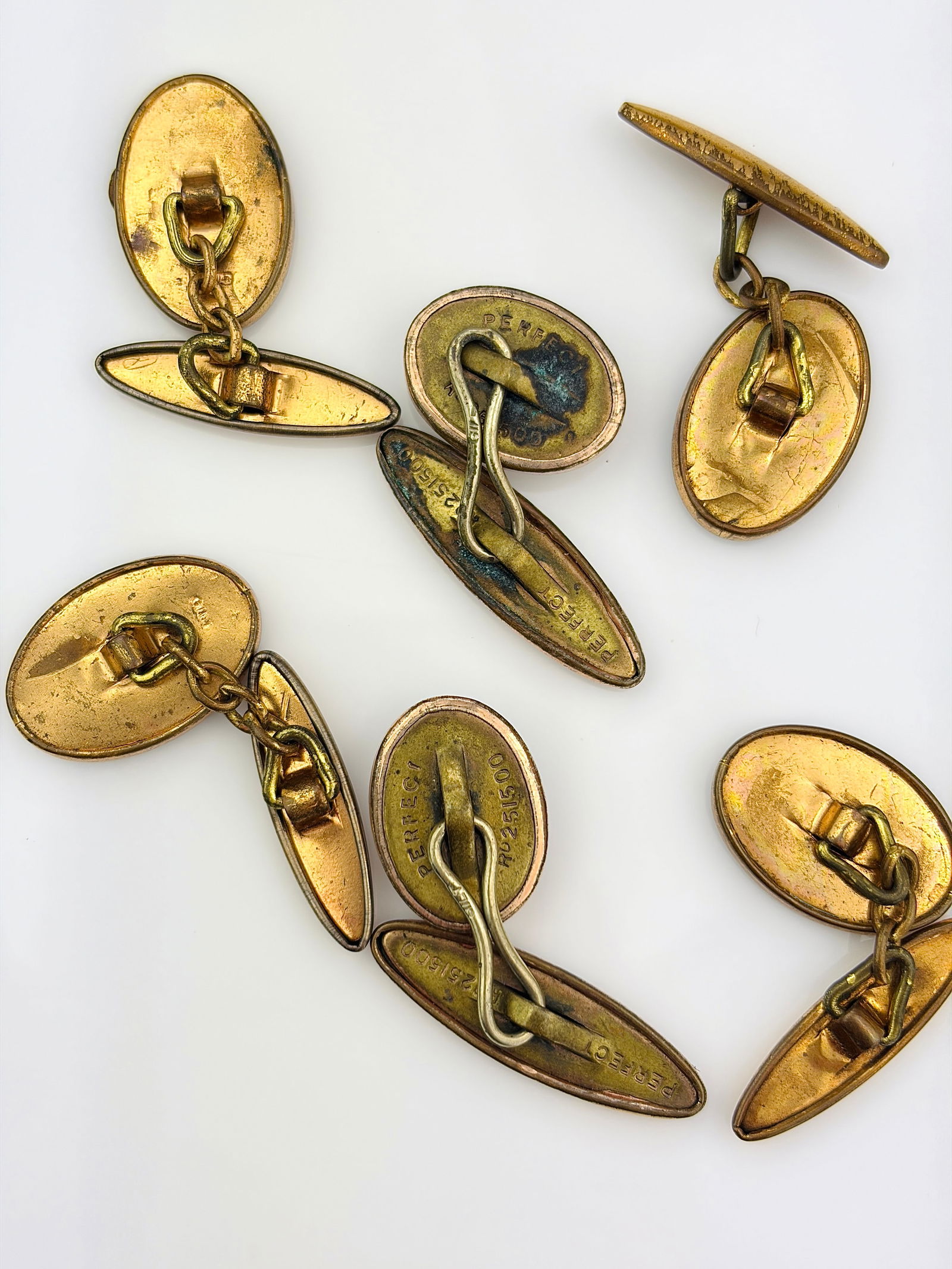 MIXED LOT ANTIQUE AND VINTAGE DOG CUFFLINKS X 3 PAIRS - 4