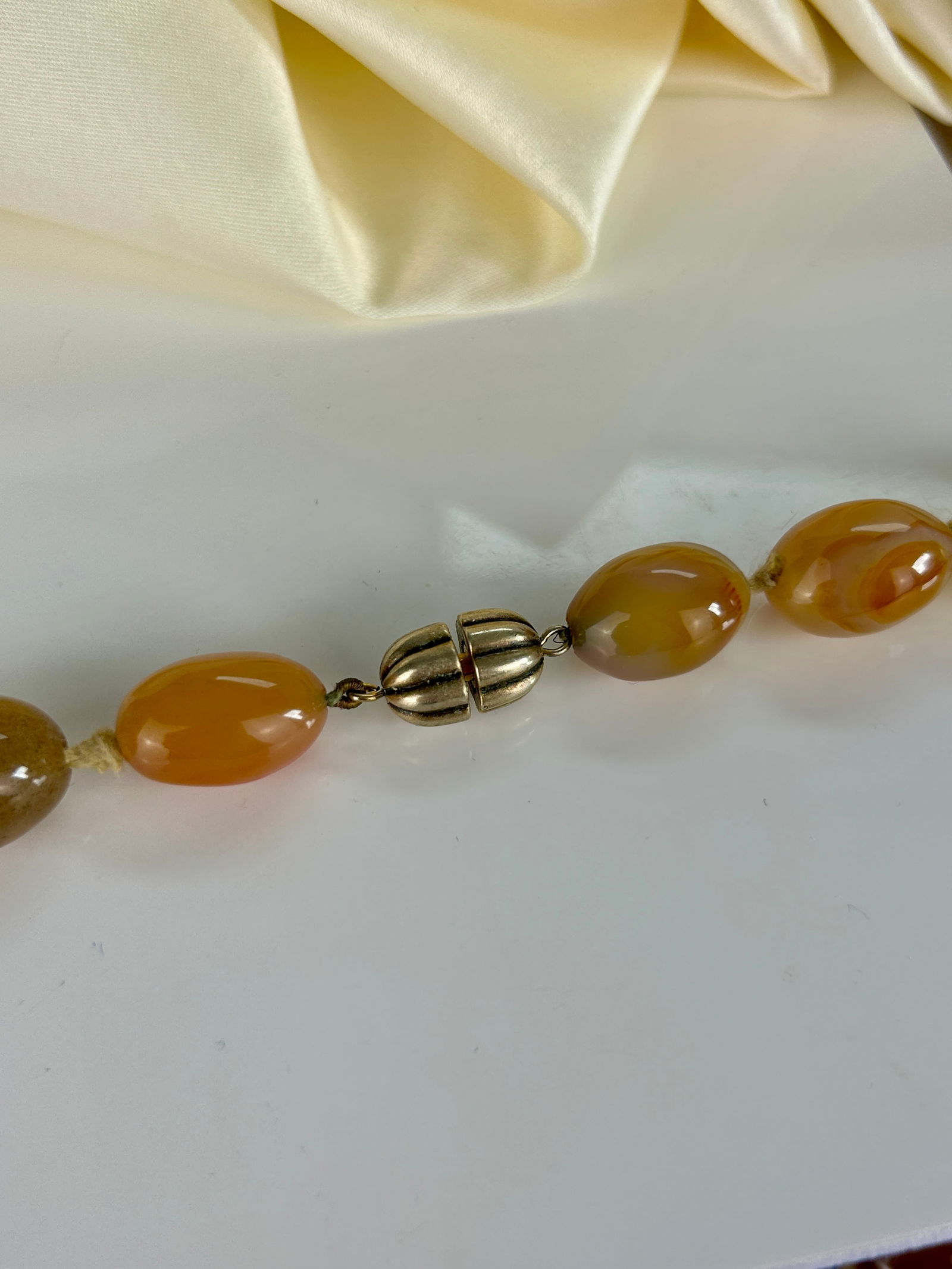 Chunky Long Agate Bead Necklace - 3