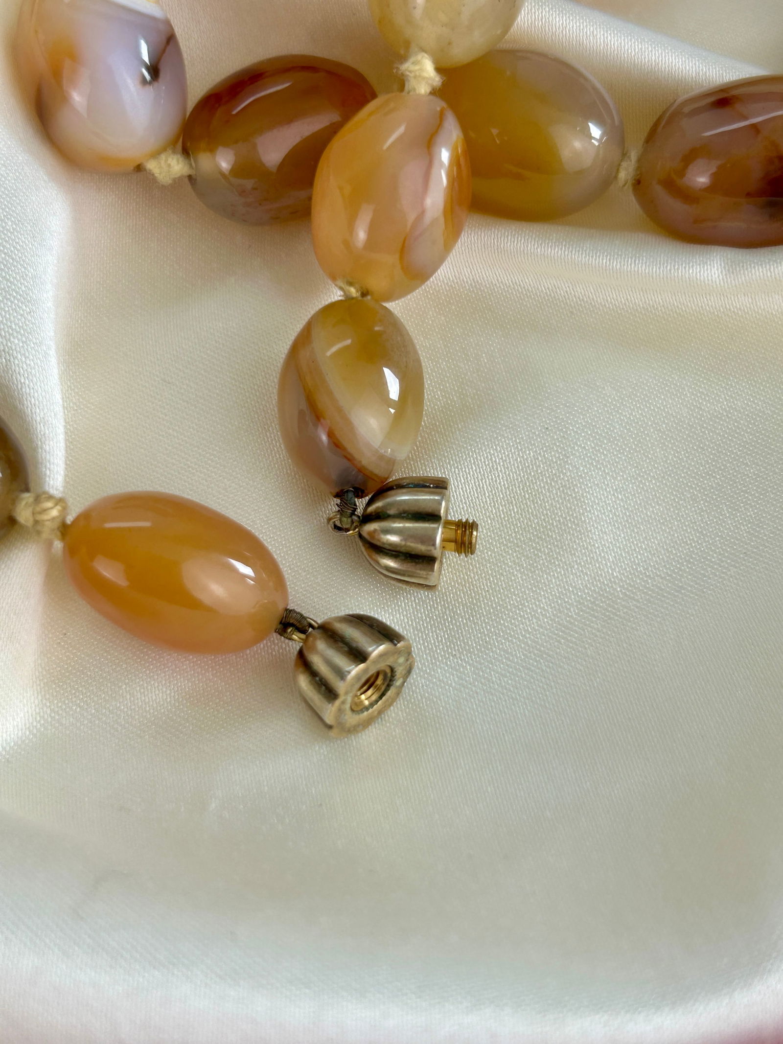 Chunky Long Agate Bead Necklace - 6
