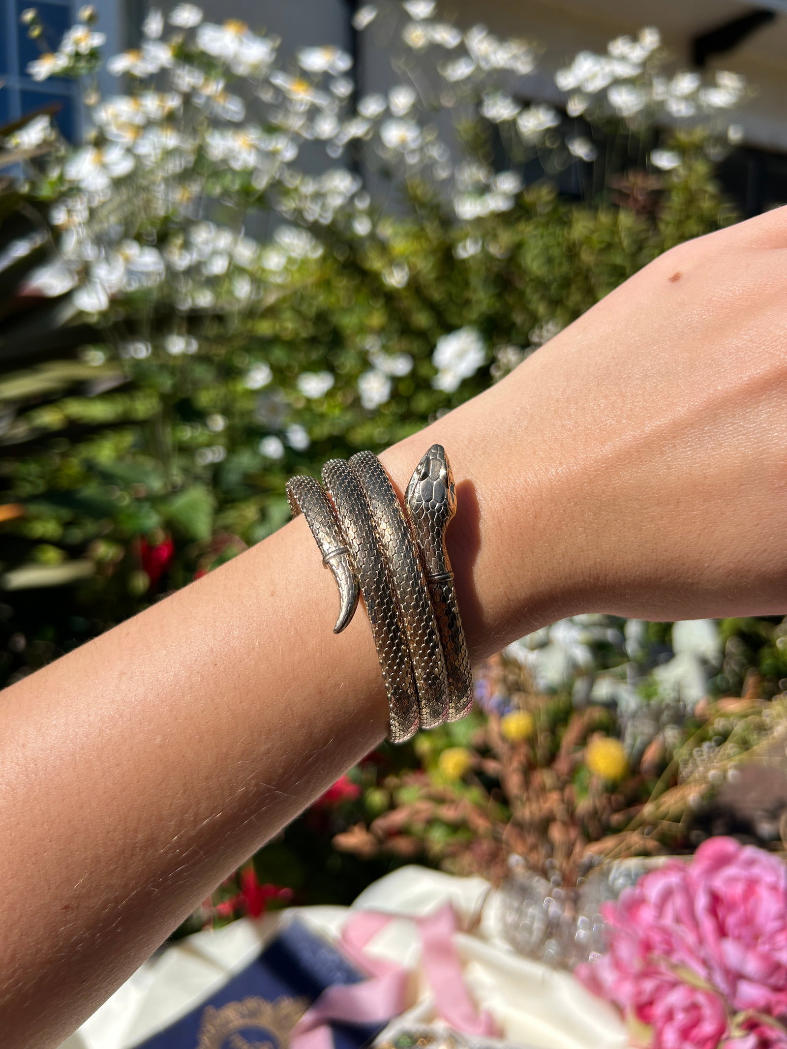 Coiled Snake Bangle Bracelet - 11