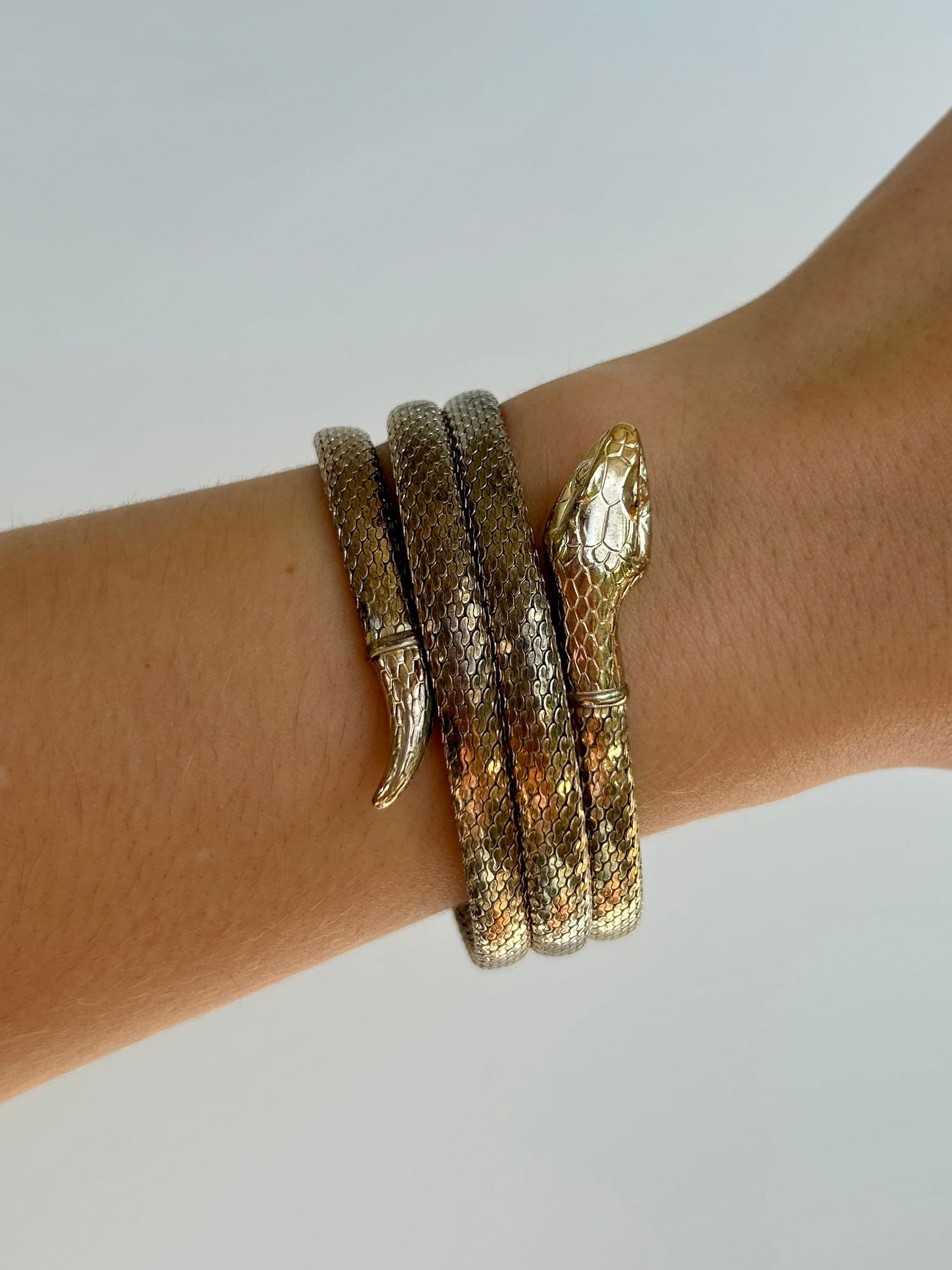 Coiled Snake Bangle Bracelet - 2