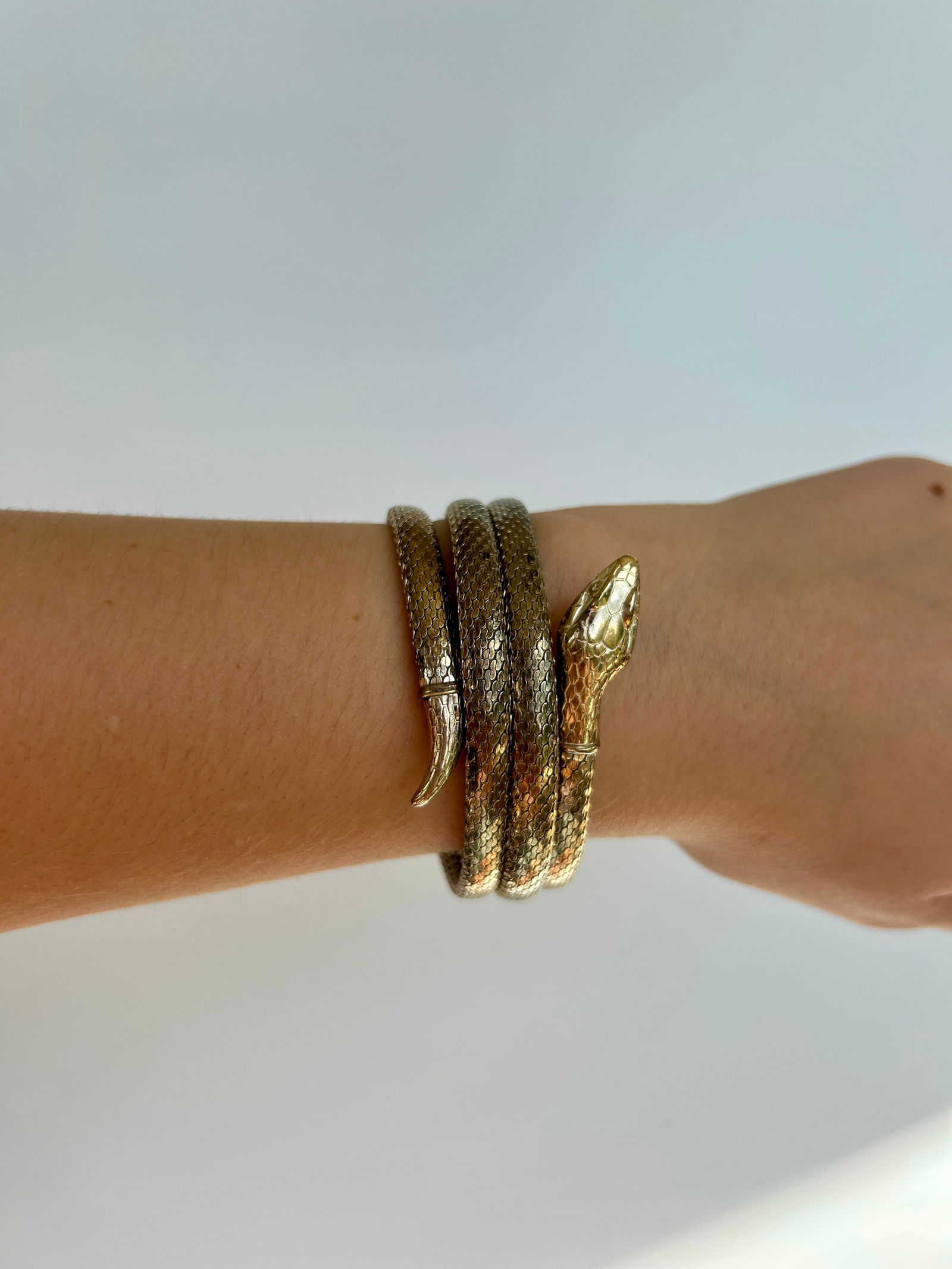 Coiled Snake Bangle Bracelet - 3