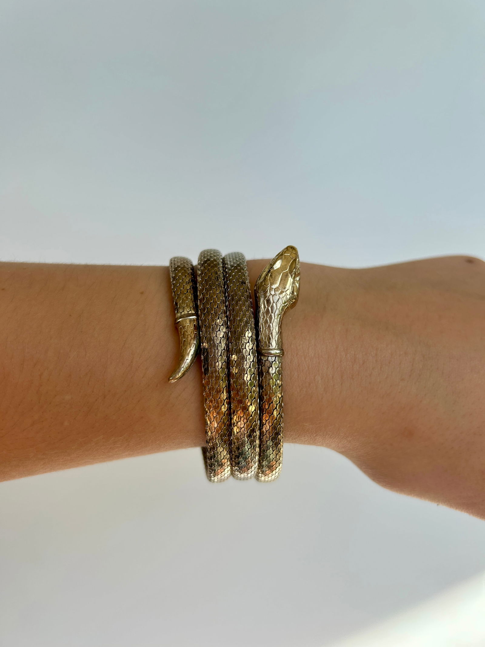 Coiled Snake Bangle Bracelet - 4
