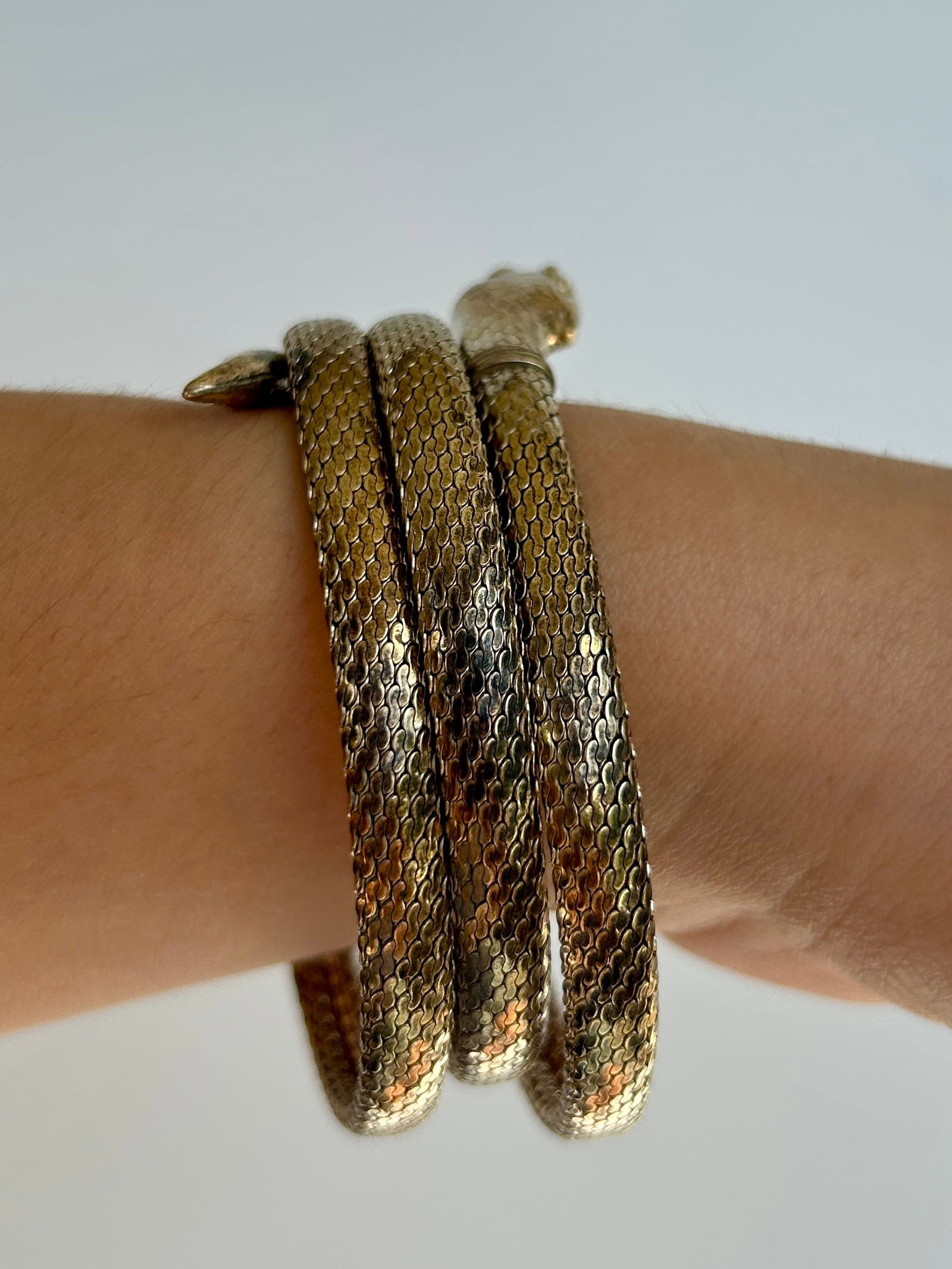 Coiled Snake Bangle Bracelet - 5