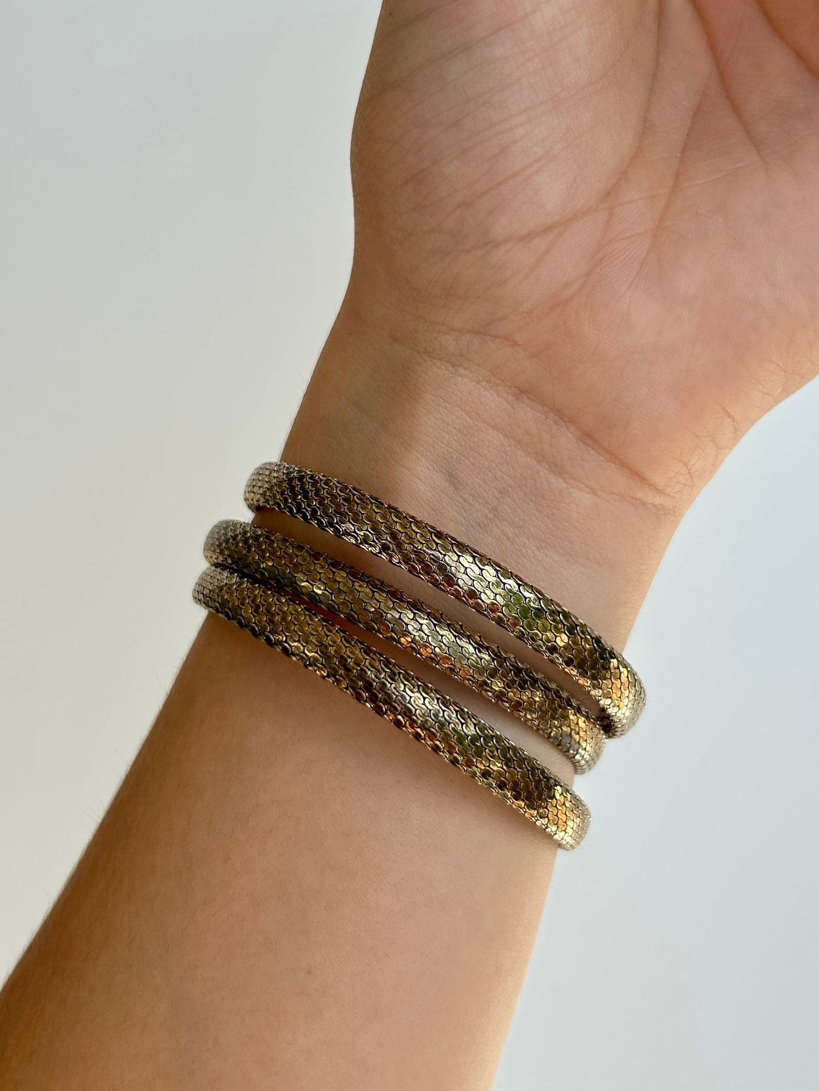 Coiled Snake Bangle Bracelet - 6