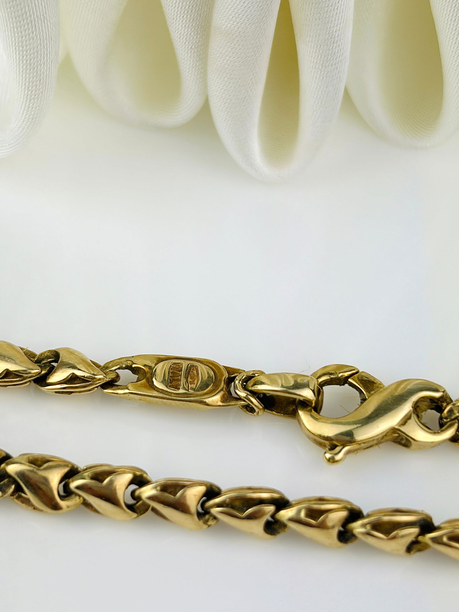 HEAVY UNUSUAL LINK 9CT YELLOW GOLD CHAIN NECKLACE - 4