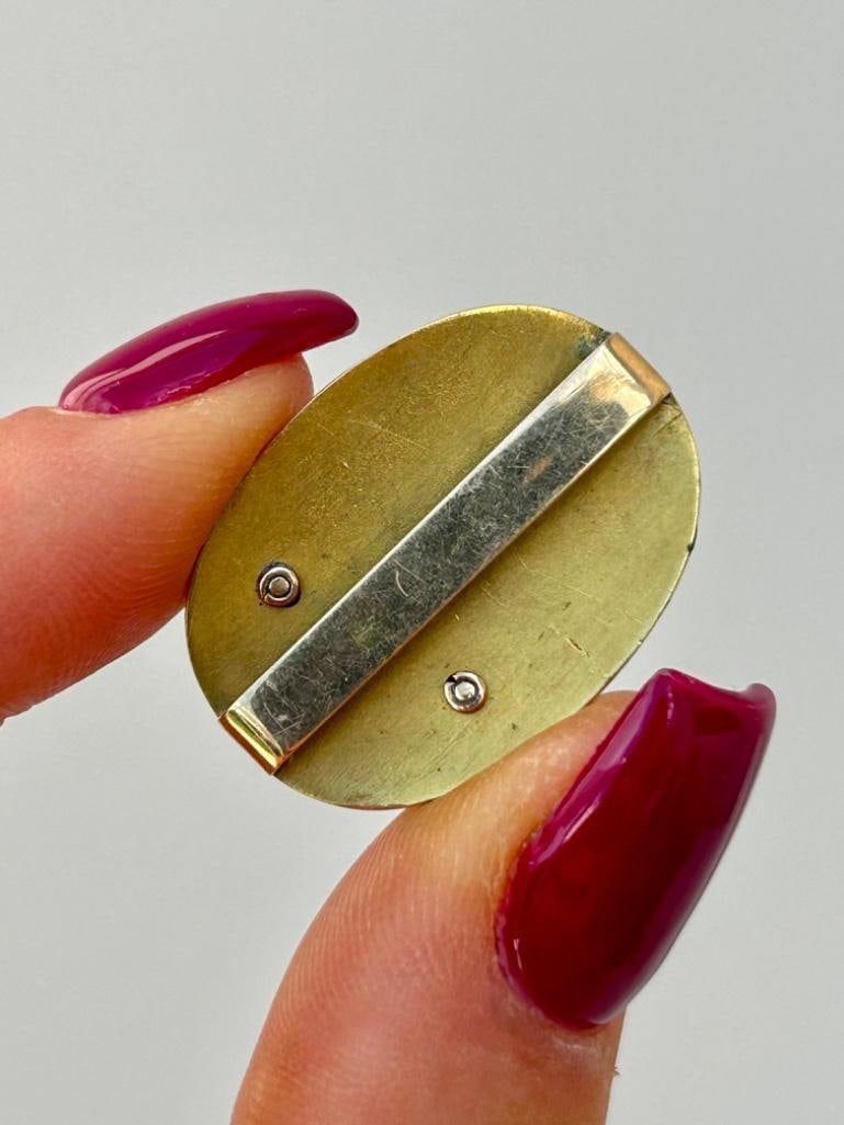 Incredible Antique Rose Cut Diamond and Enamel Plaque - 4