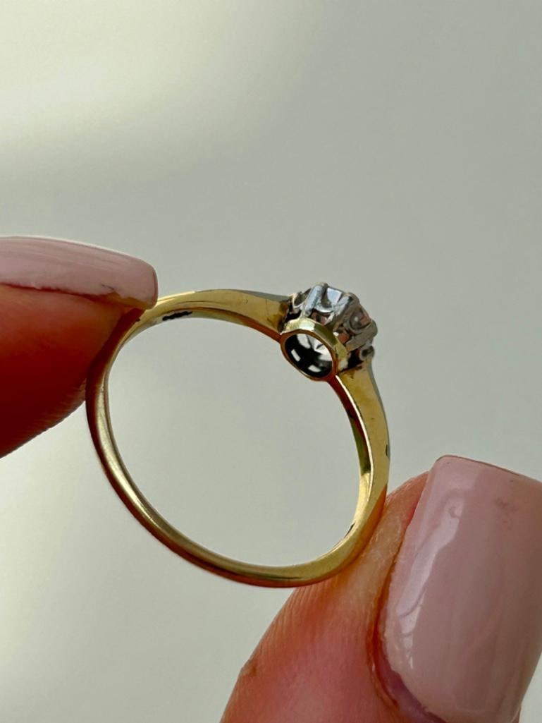 Chunky Diamond Engagement Style Ring in Gold - 7